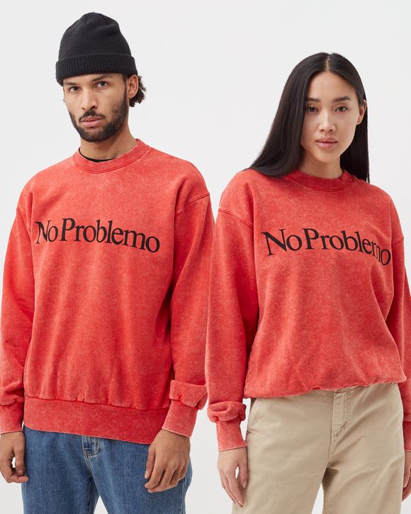 Aries Arise NO PROBLEMO SWEATSHIRT Red - RED