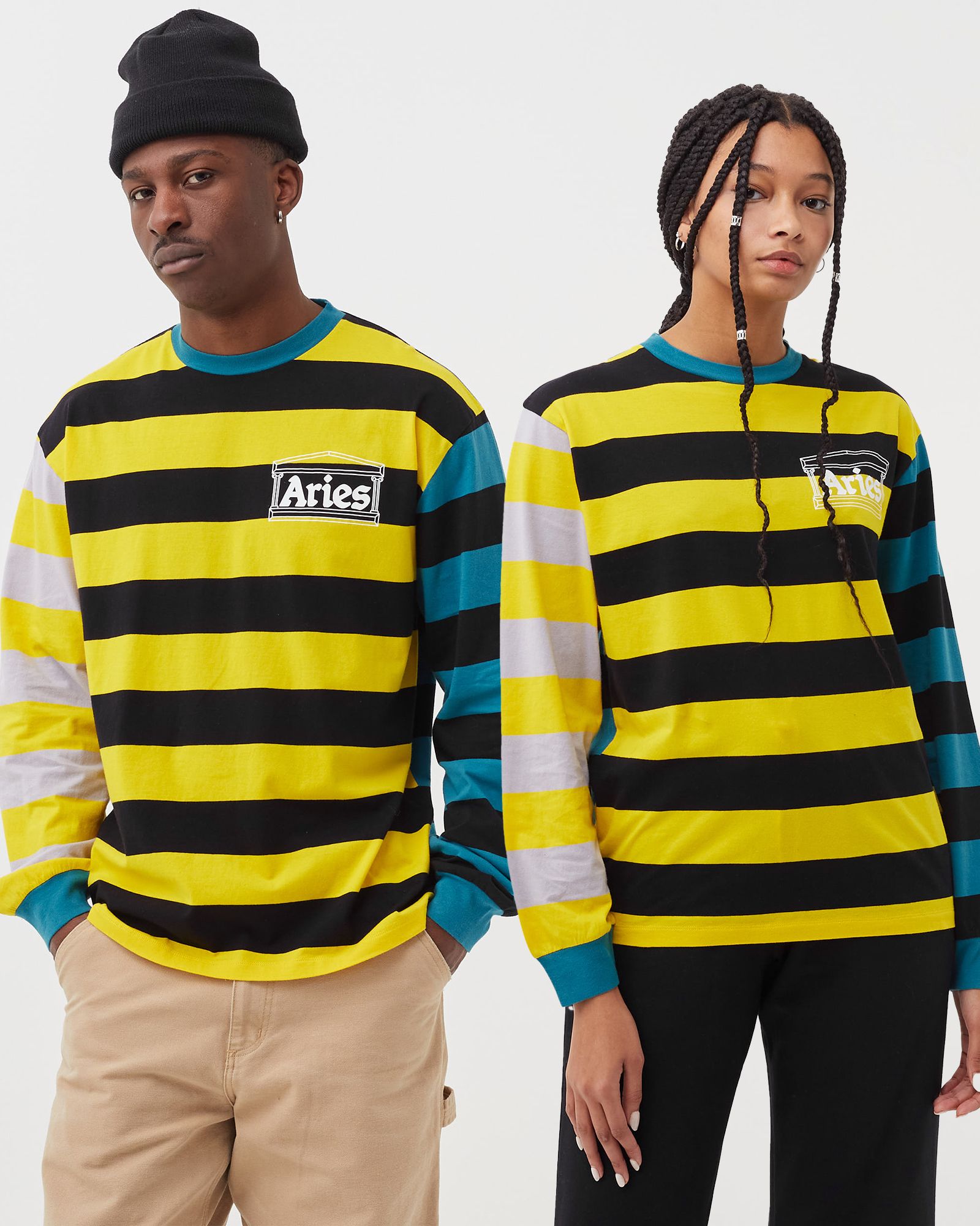 COLOUR BLOCKED STRIPED LONGSLEEVE