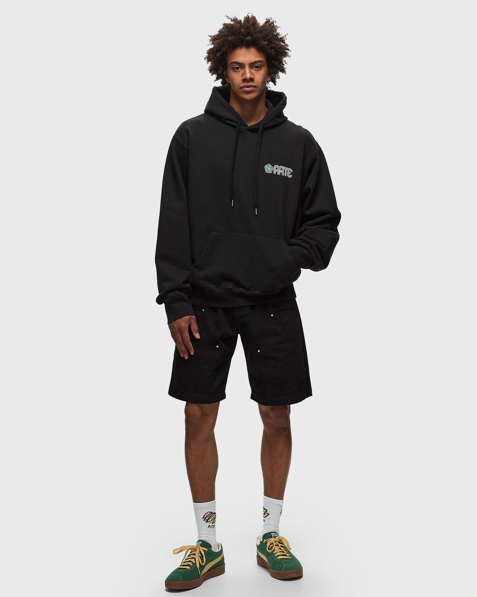 Circle Flower Back Front Print Hoodie