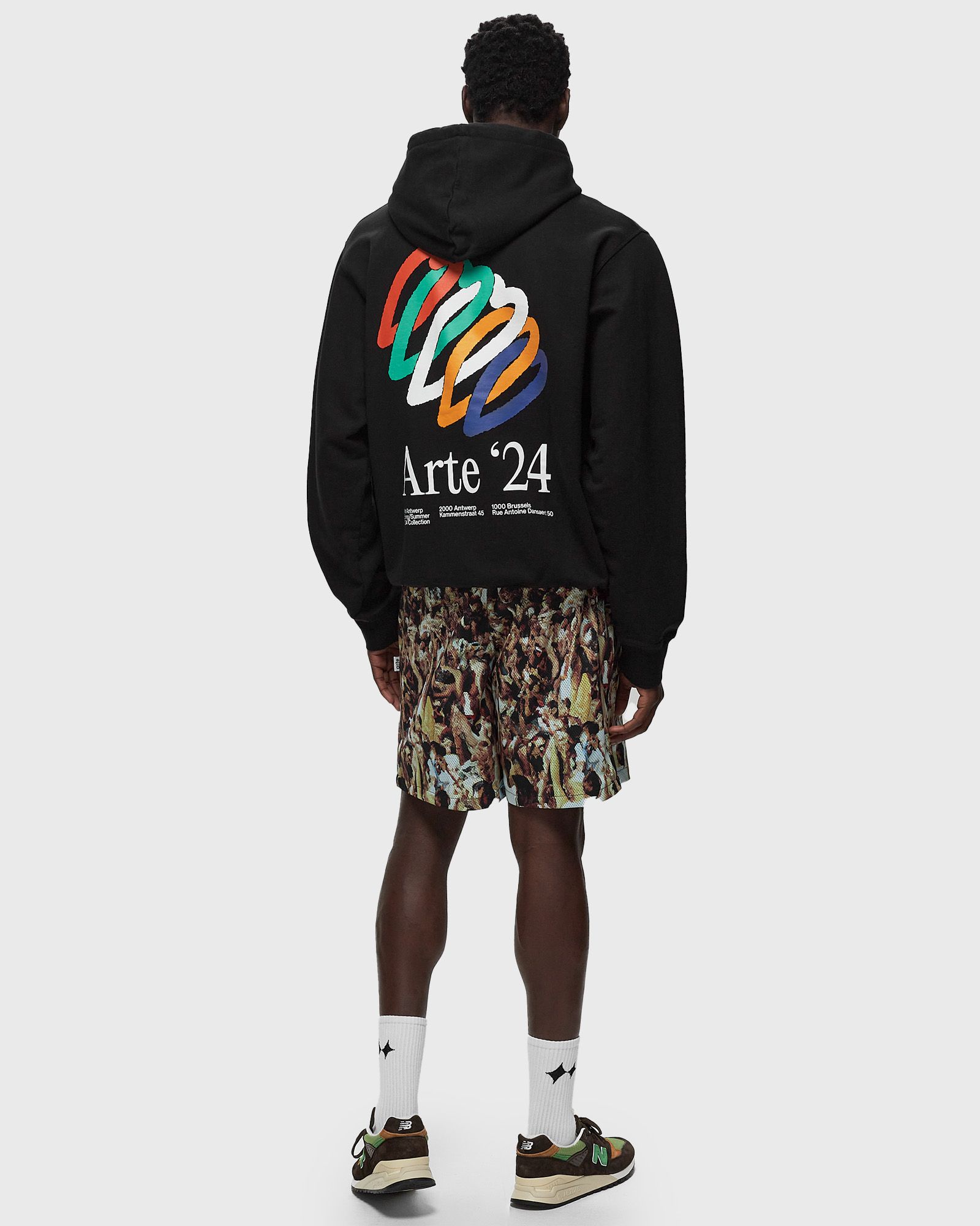 Heart Rings Back print Hoodie