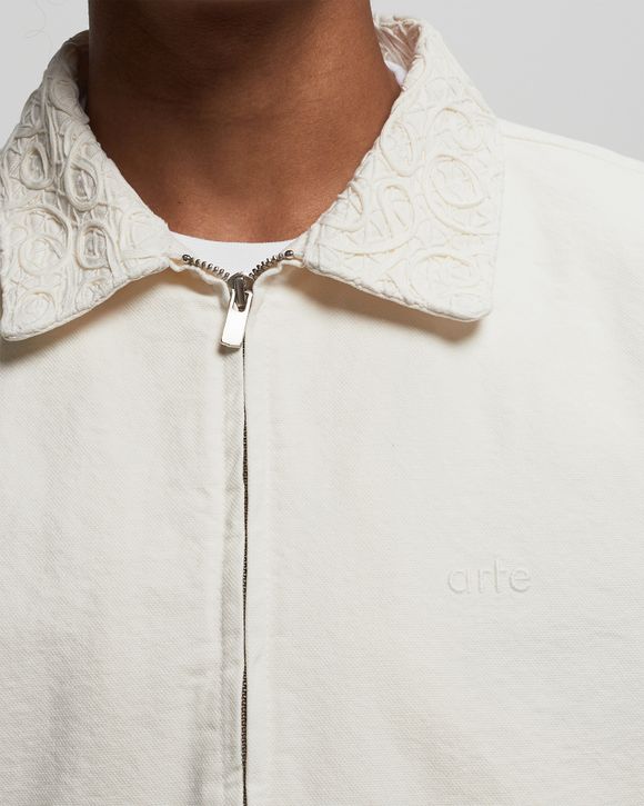 Embroidery Collar Jacket Canvas