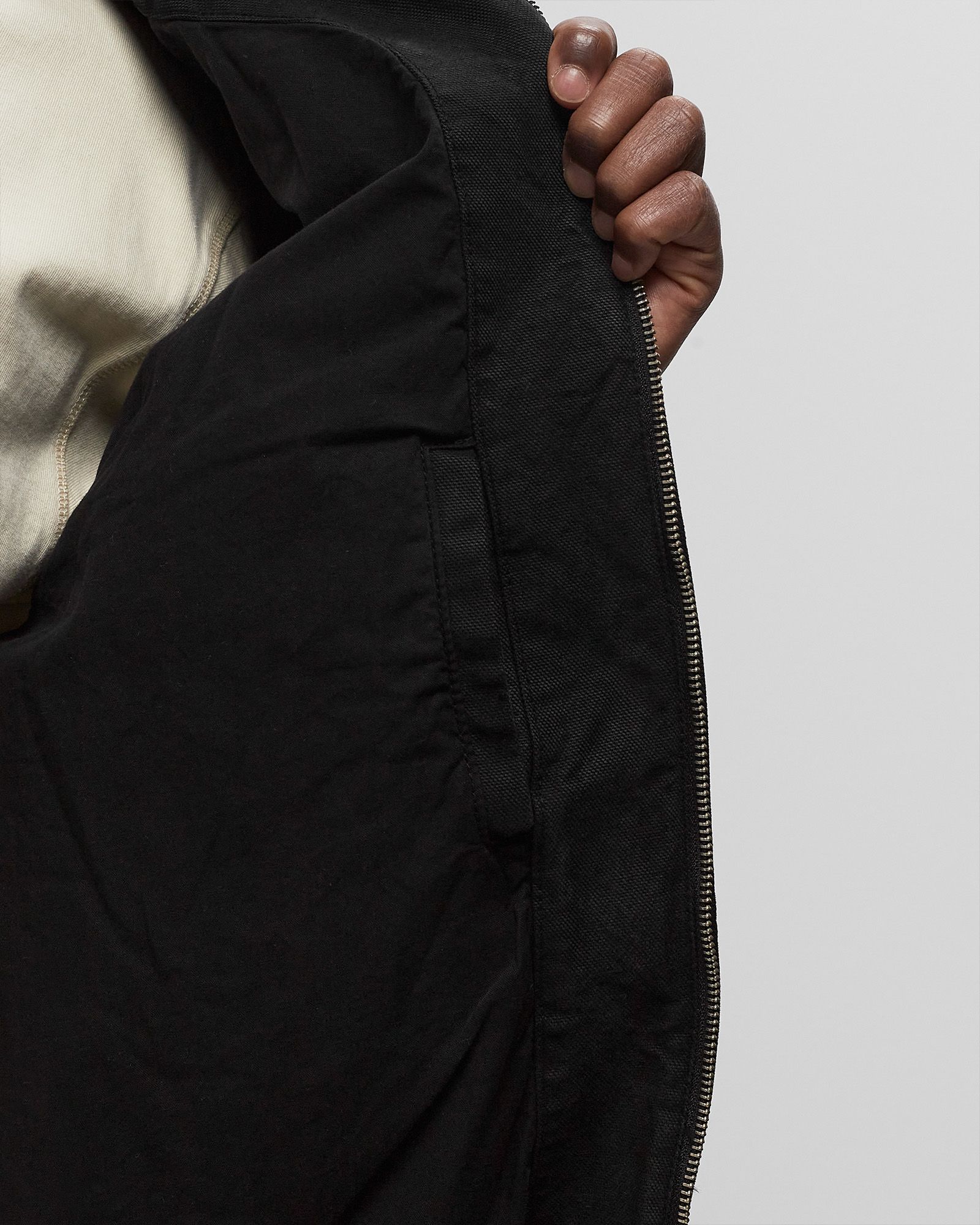 Embroidery Collar Jacket Canvas