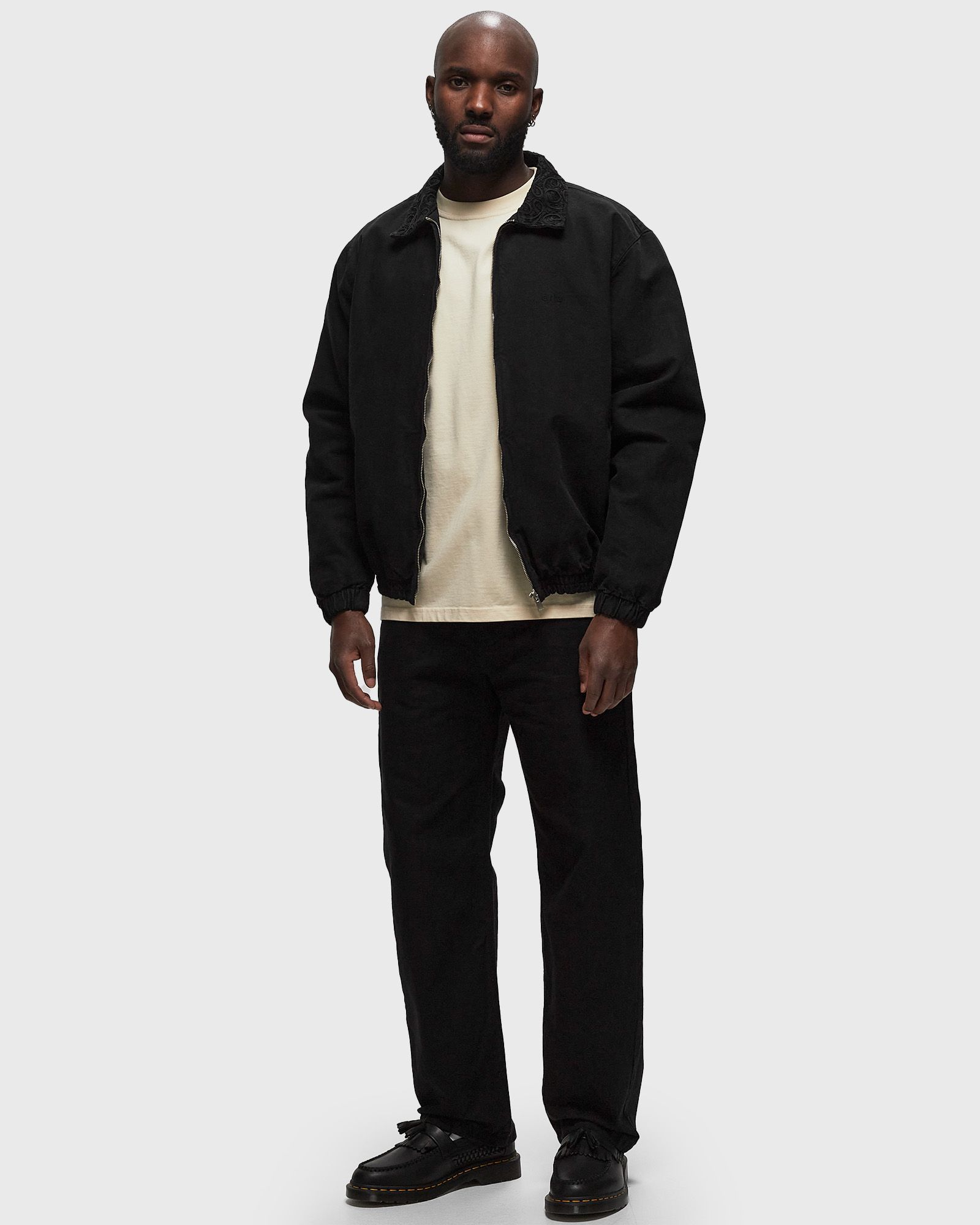 Embroidery Collar Jacket Canvas