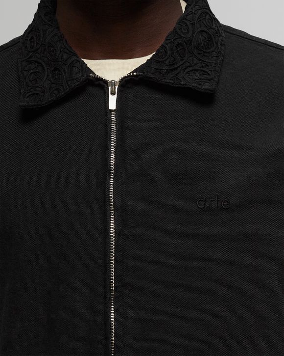 Embroidery Collar Jacket Canvas