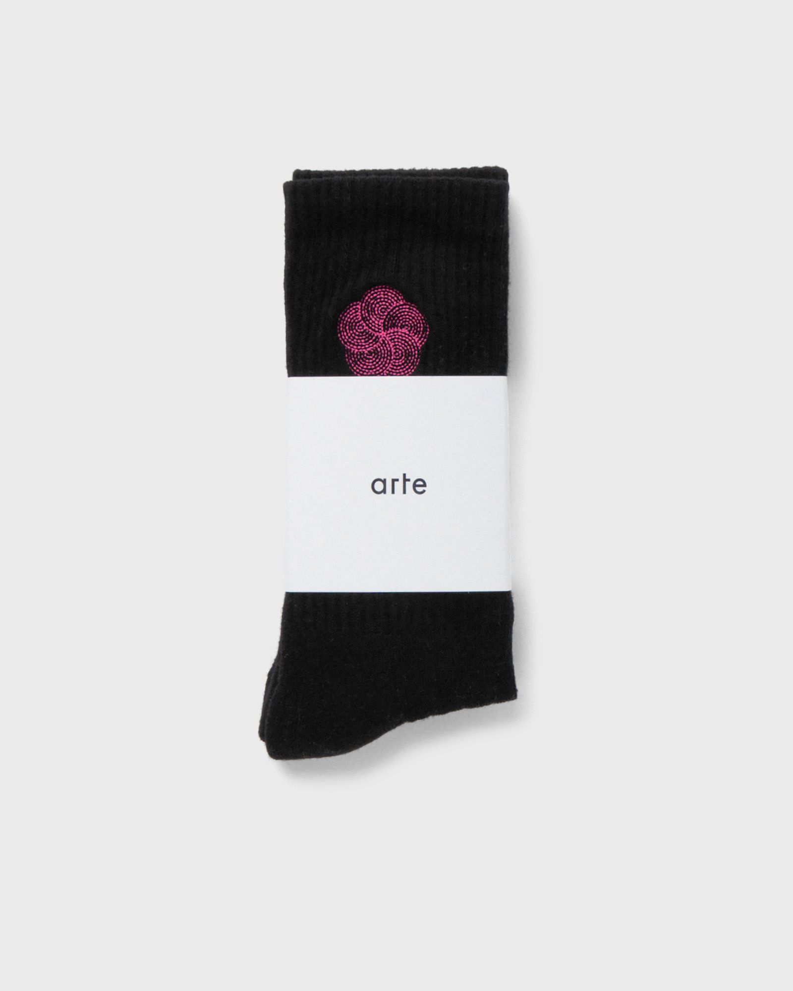 Circle Flower Print Embroidery Socks