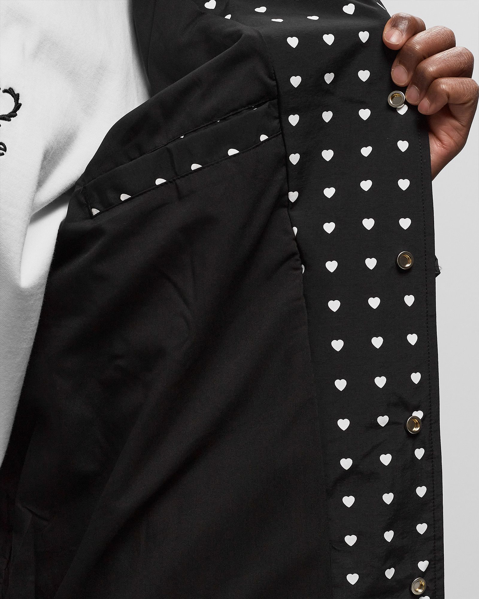 Coach heart print jacket