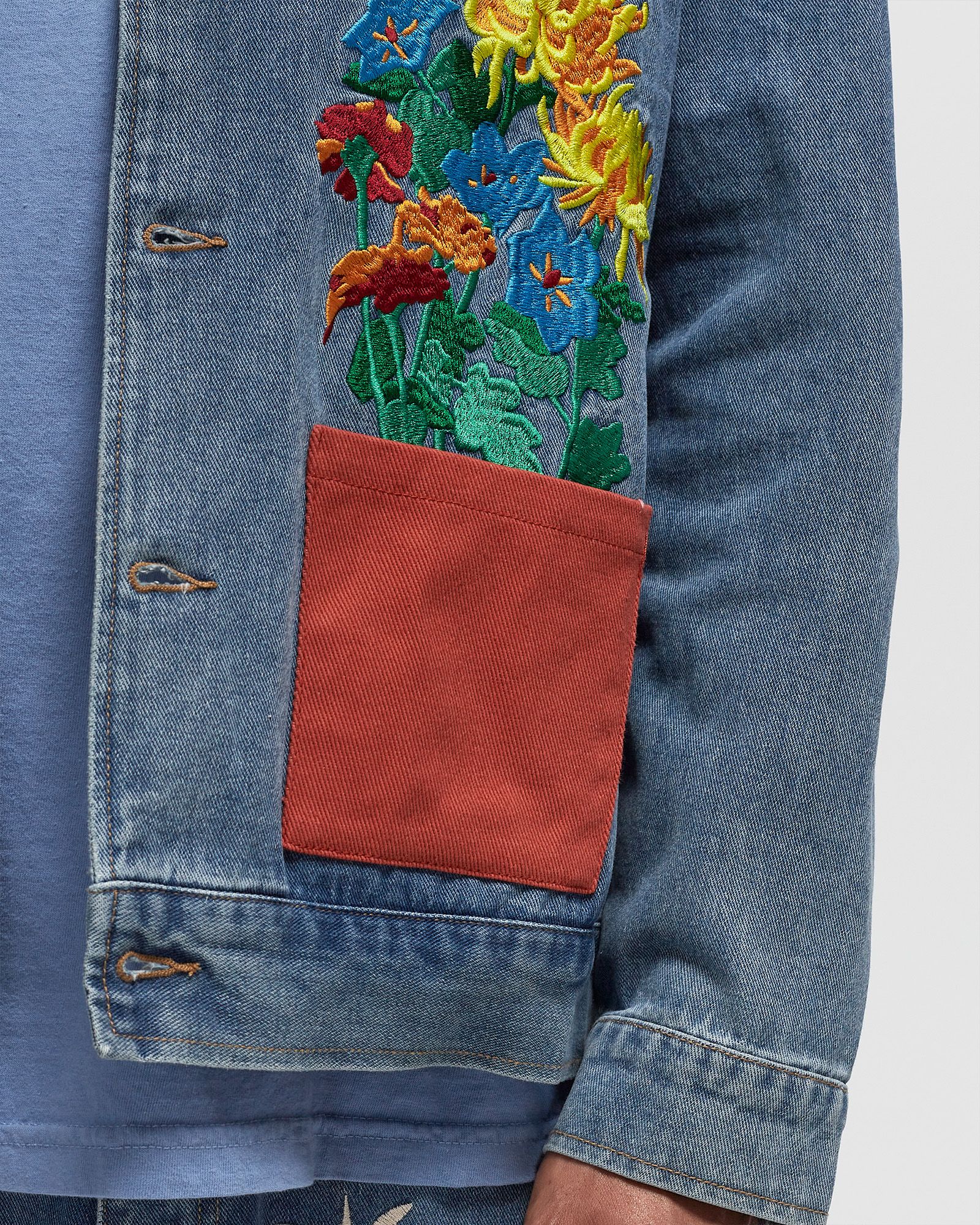 Flower Pots Denimn Jacket
