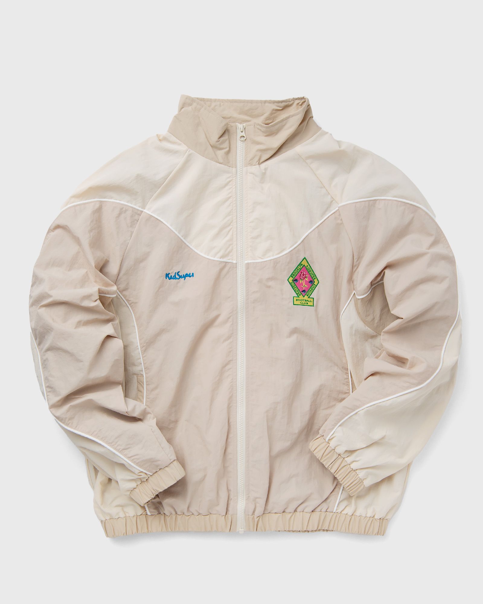 KidSuper Studios - brooklyn botanics tracksuit top men track jackets beige in größe:xl