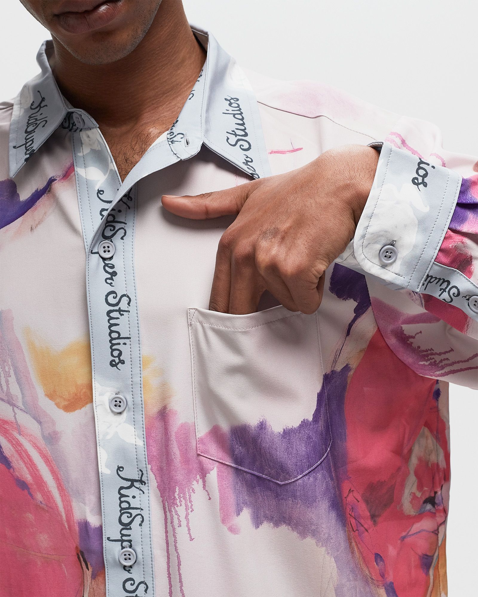 Printed Satin Shirt