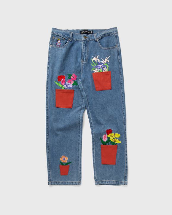 Flower Pots Denim Jeans