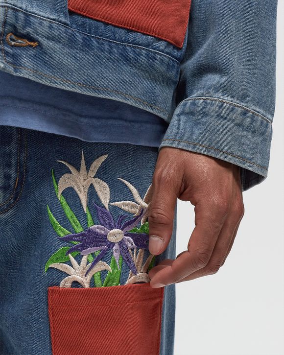 Flower Pots Denim Jeans
