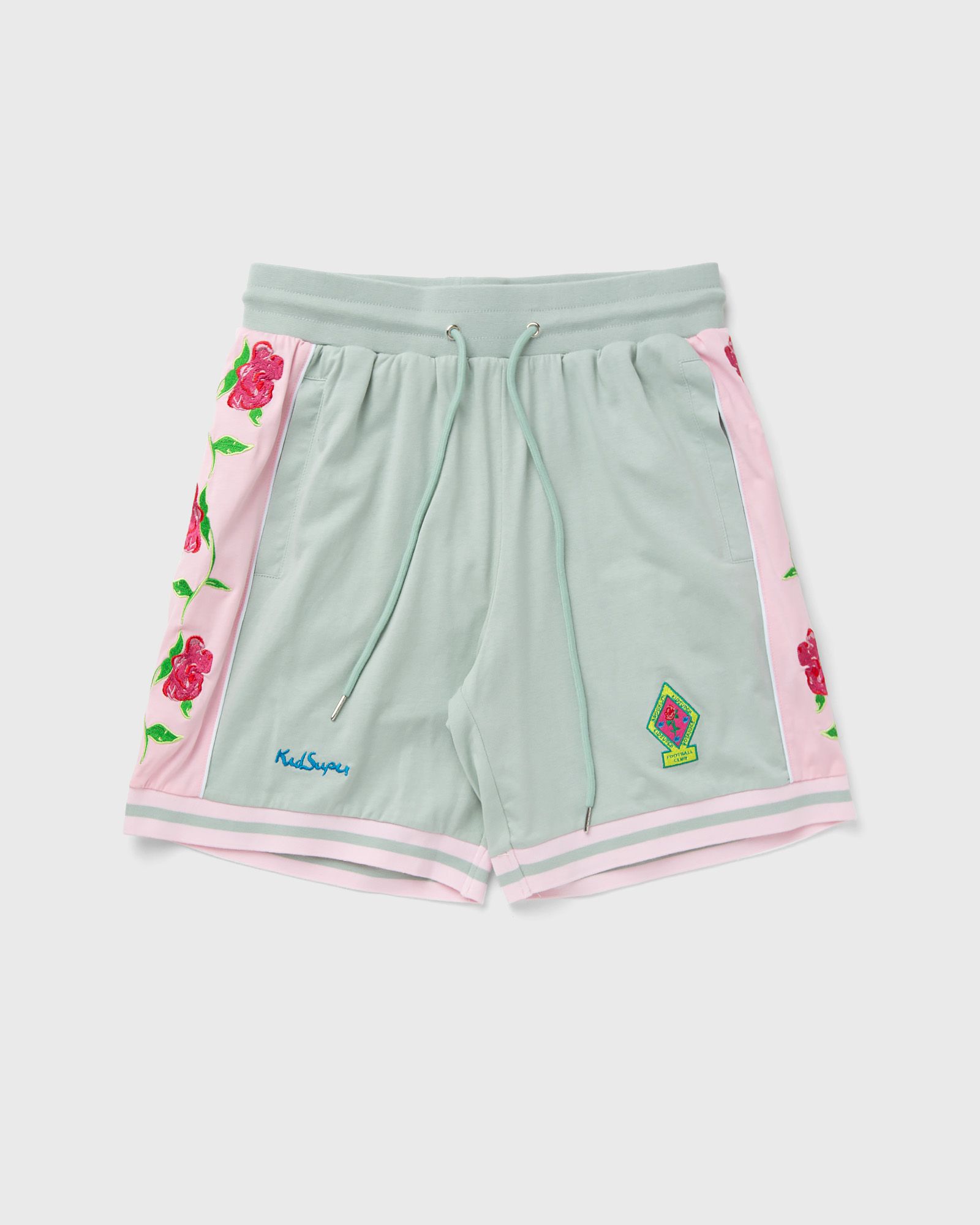 KidSuper Studios - brooklyn botanics soccer bottoms men sport & team shorts green in größe:s