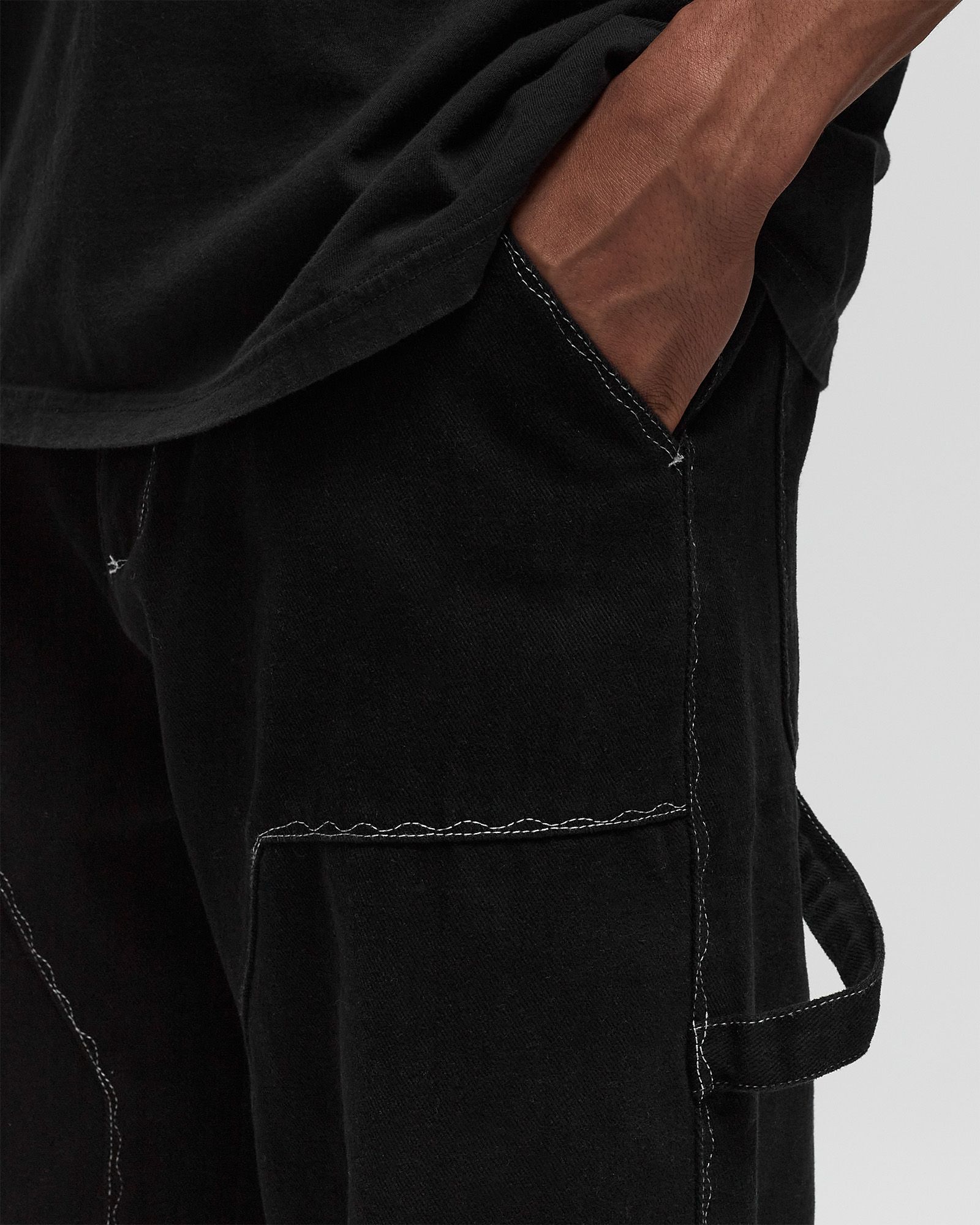 Messy Stitched Work Pants