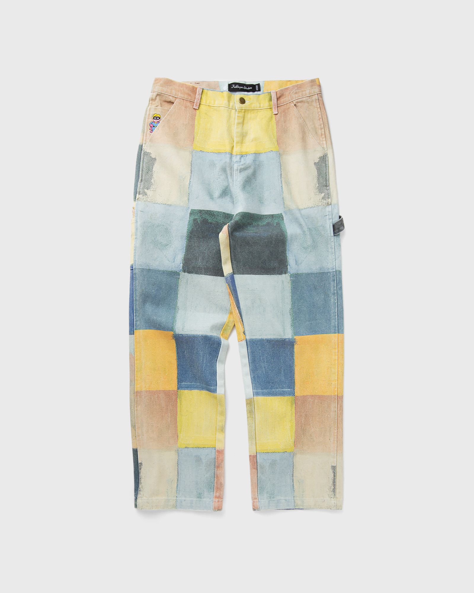 Checkered Painted Printed Work Pant