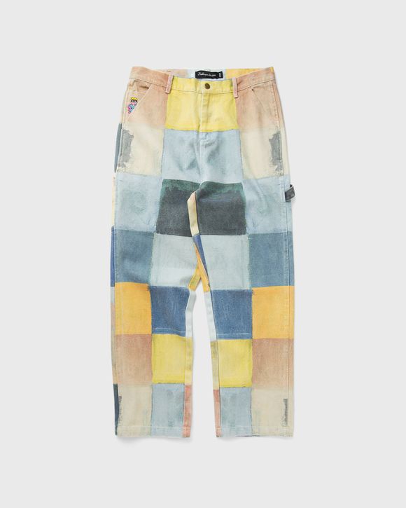 Checkered Painted Printed Work Pant