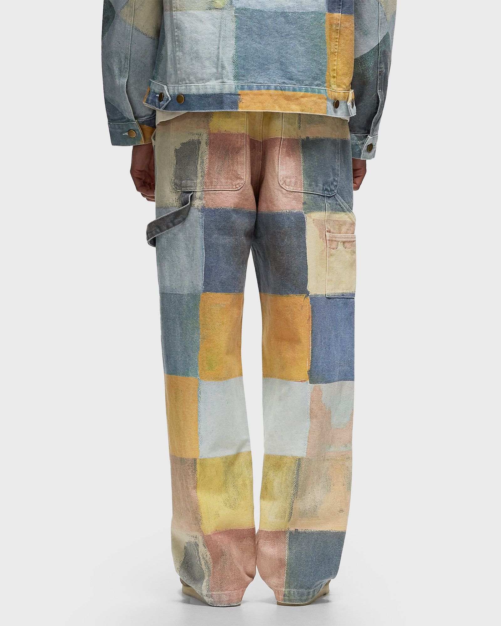 Checkered Painted Printed Work Pant