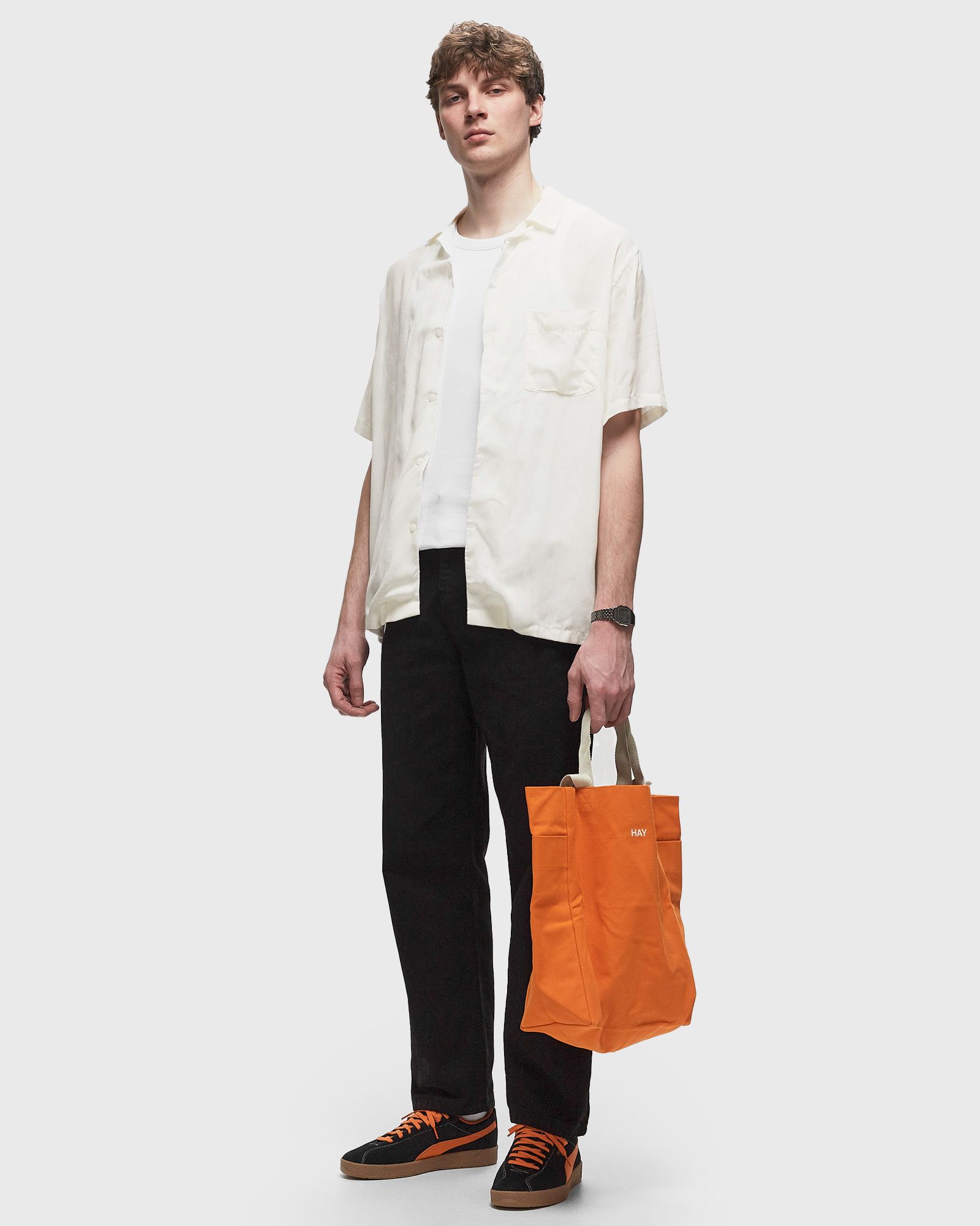 MODAL JACQUARD PALM TREE WHITE