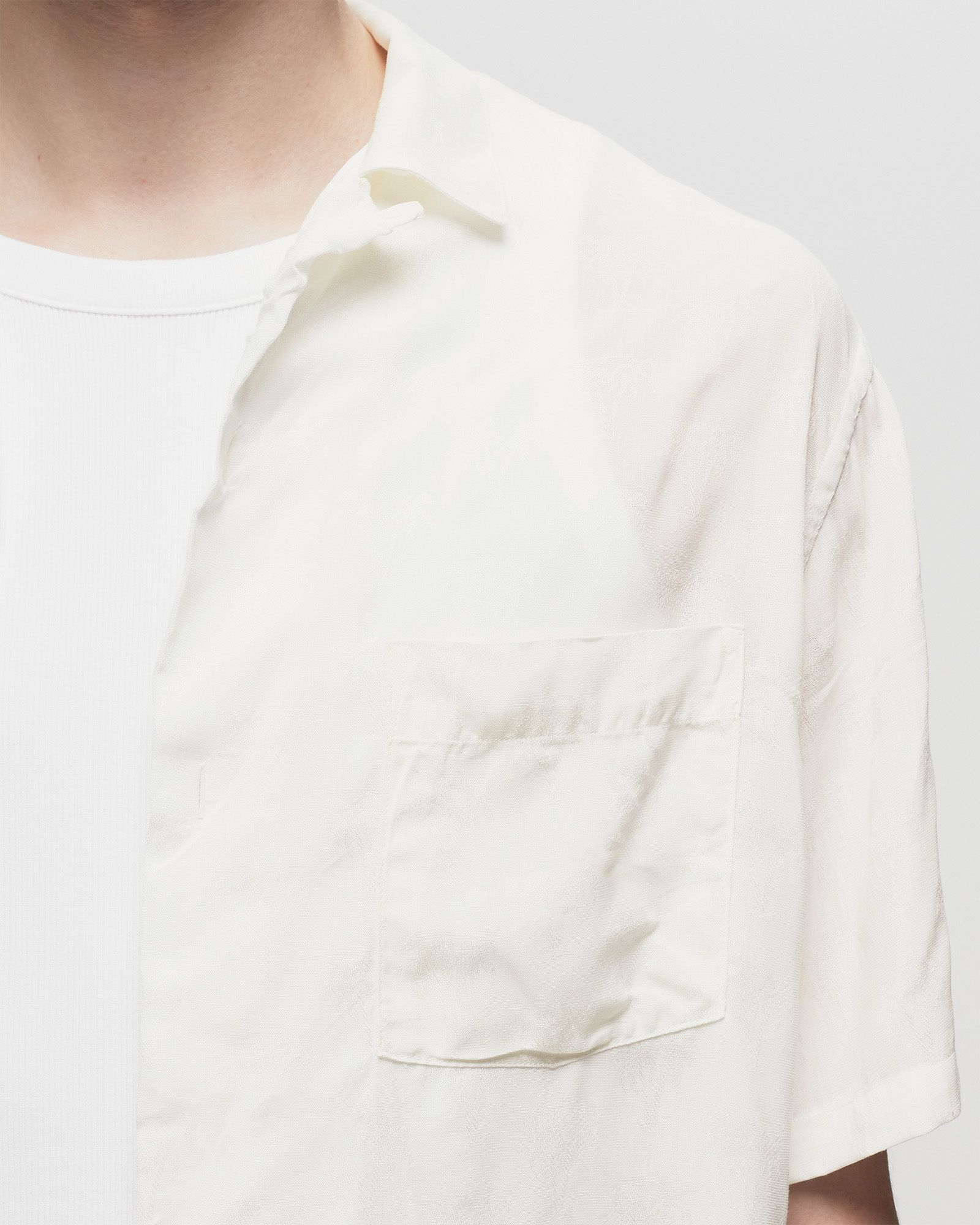 MODAL JACQUARD PALM TREE WHITE