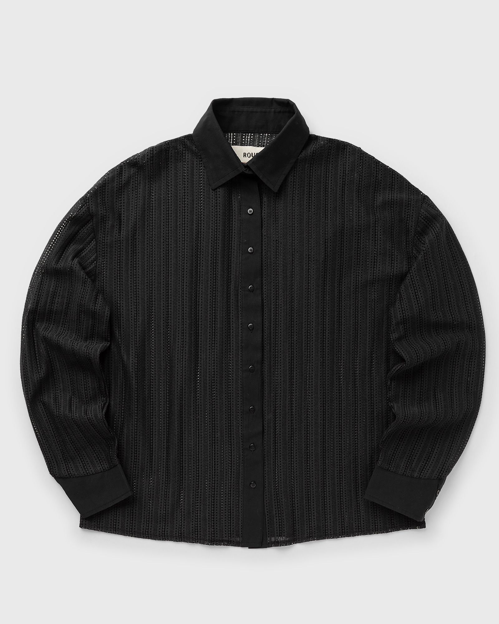 OLIVE CROCHET L/S SHIRT