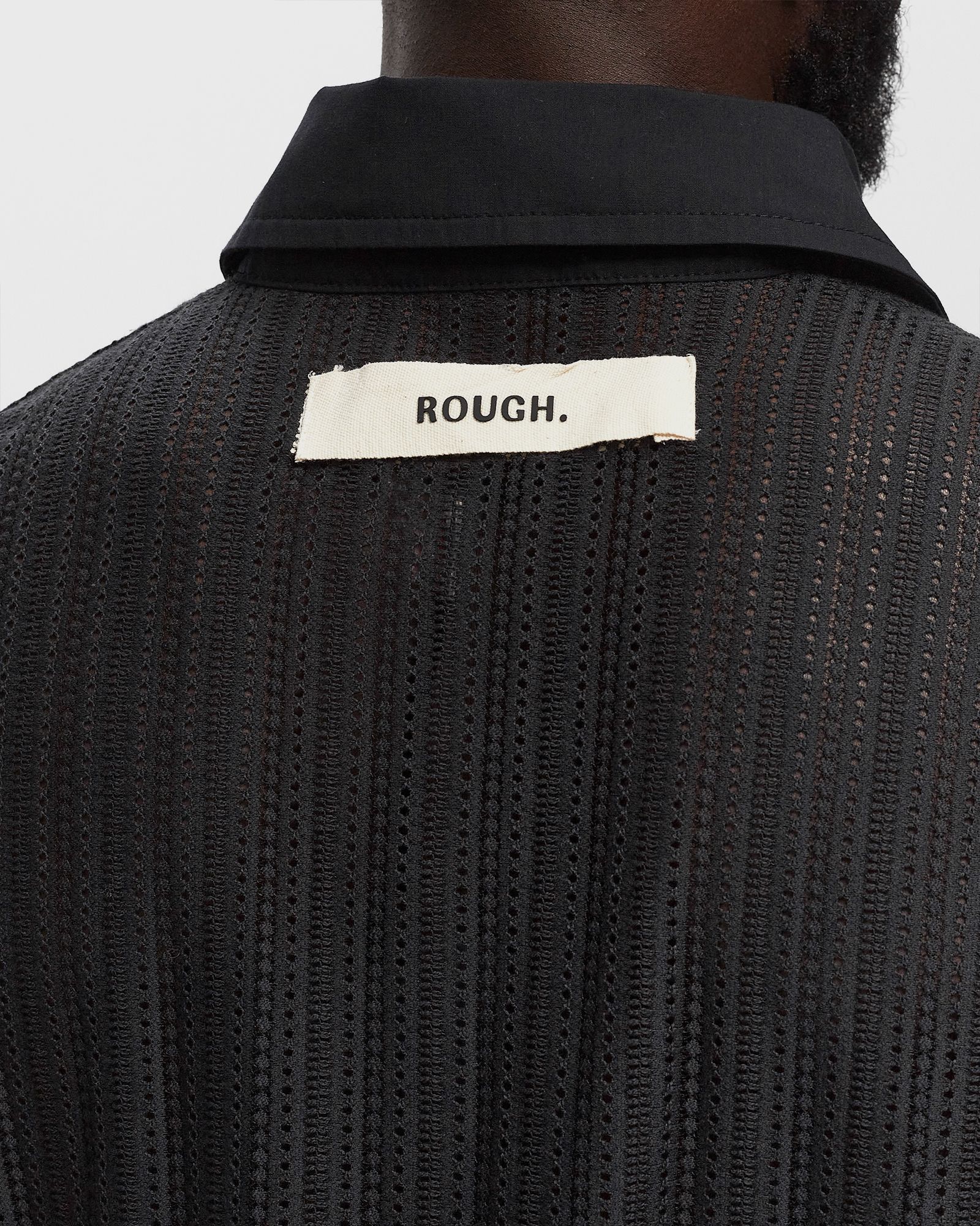 OLIVE CROCHET L/S SHIRT