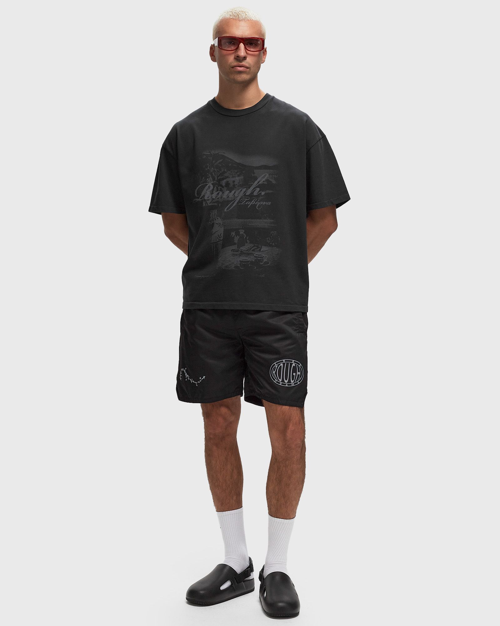 NYLON OLIVE BRANCH SHORTS