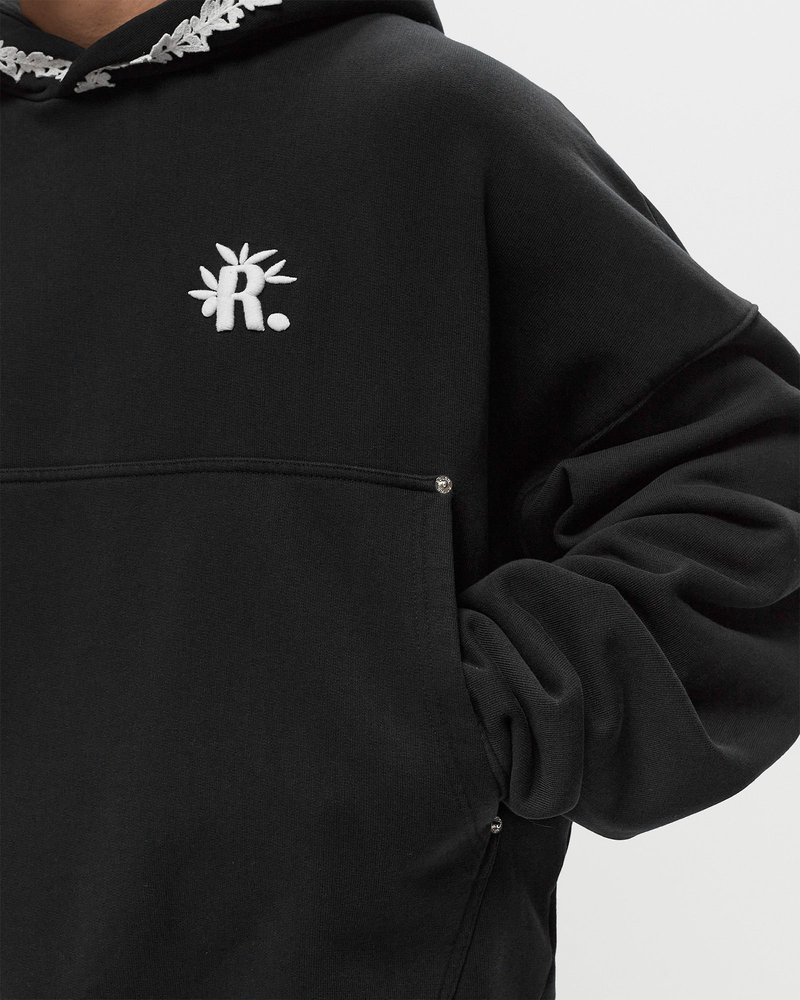 EMBROIDERED HOOD HOODIE