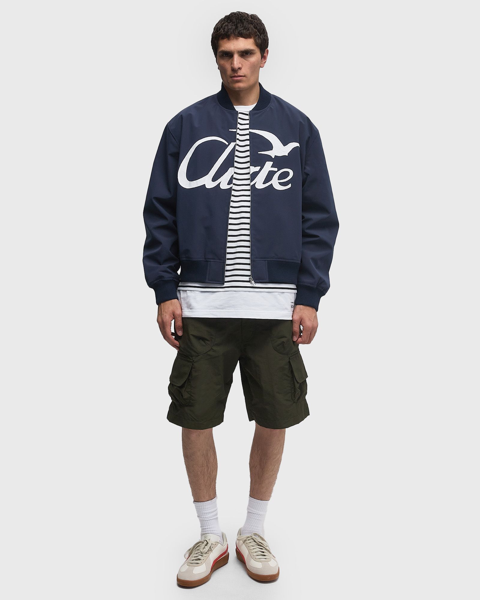 Logo bird bomber jacket