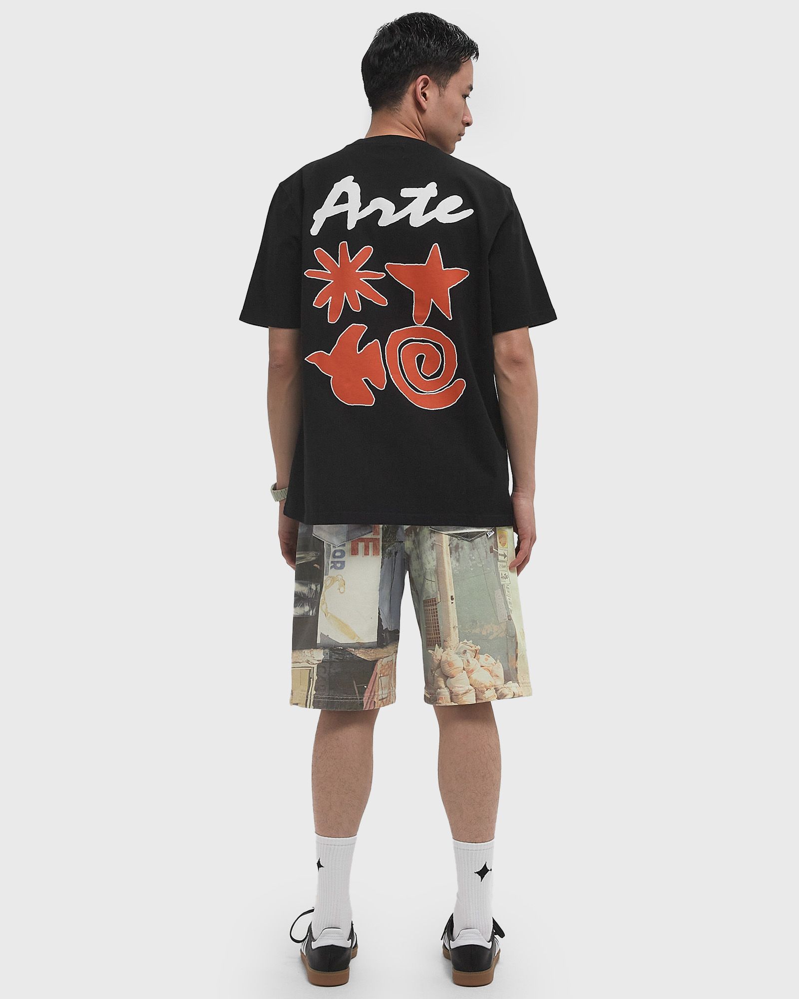 4 elements print t-shirt