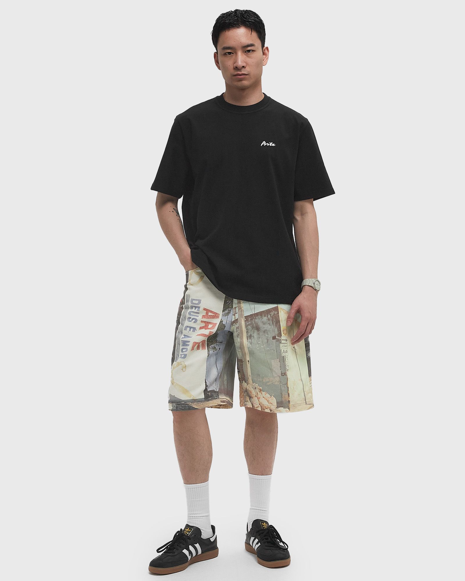 4 elements print t-shirt