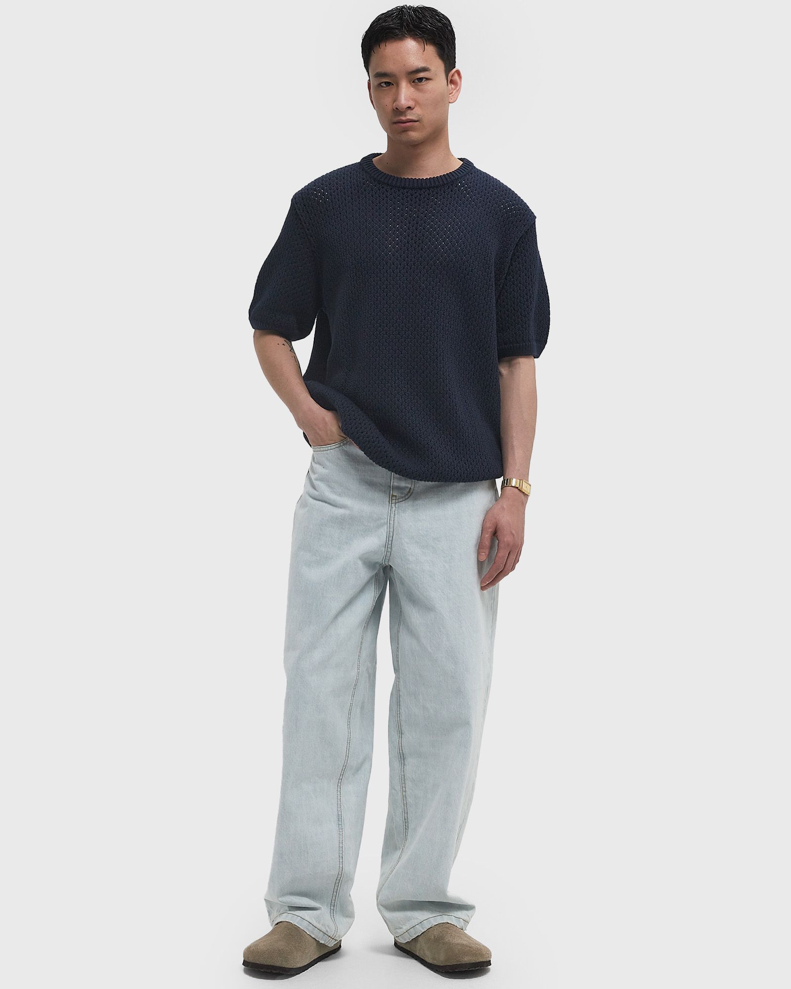 Crochet  knit t-shirt