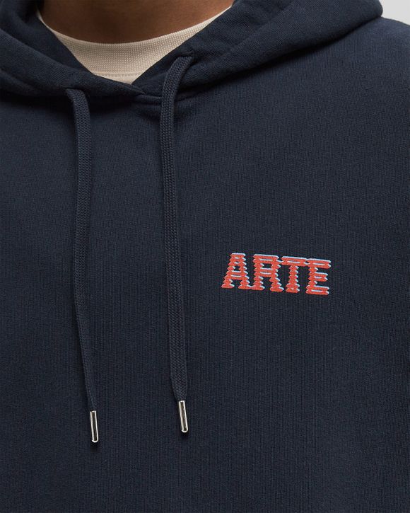 スウェット・トレーナー Arte Antwerp Rounded parts print hoodie (54635) Arte Antwerp Leather hoodied Jacket Blue | BSTN Store