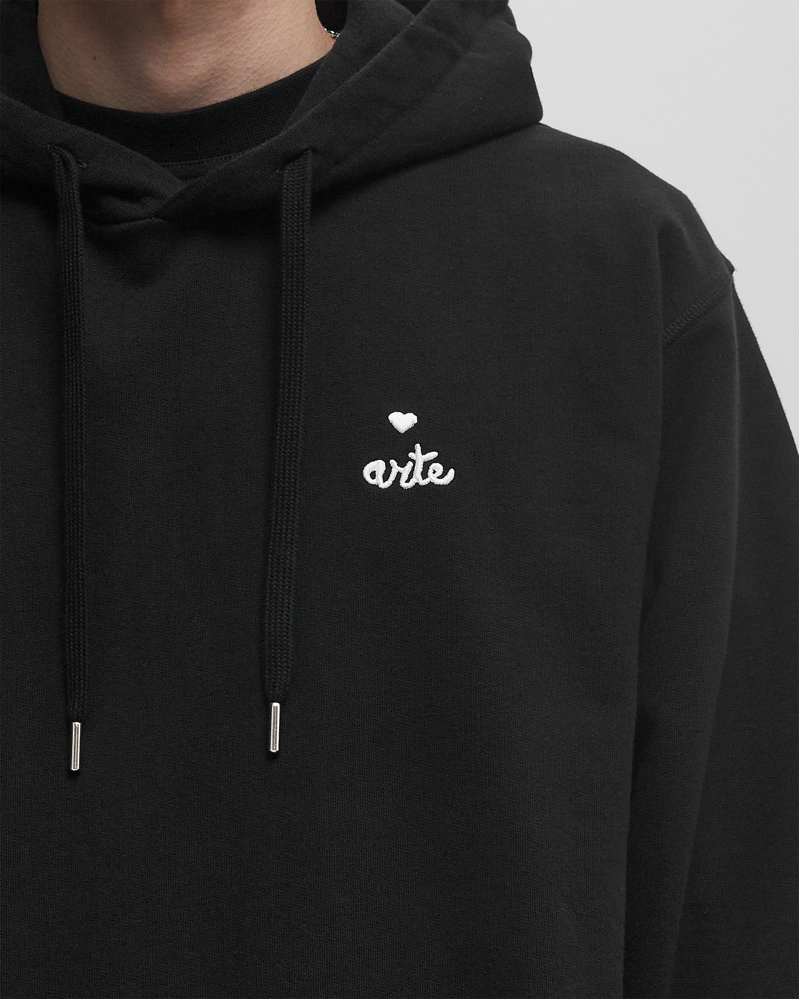 Small heart and logo Hoodie