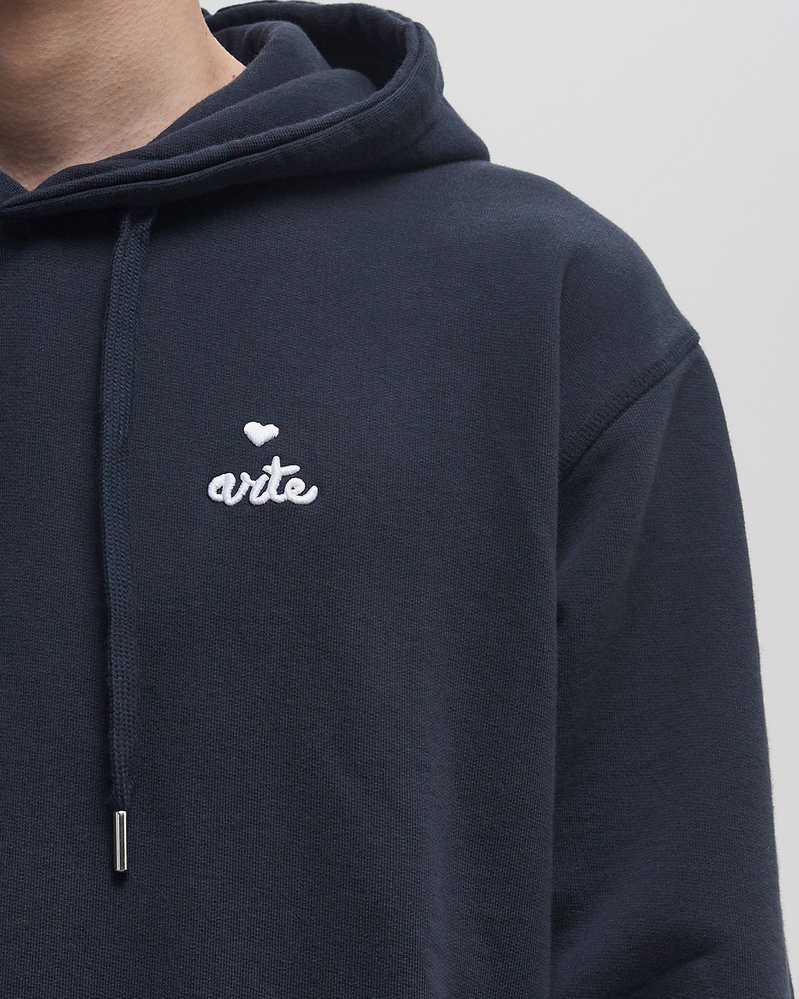 Small heart and logo Hoodie