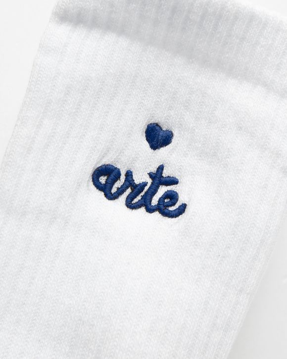 heart logo socks