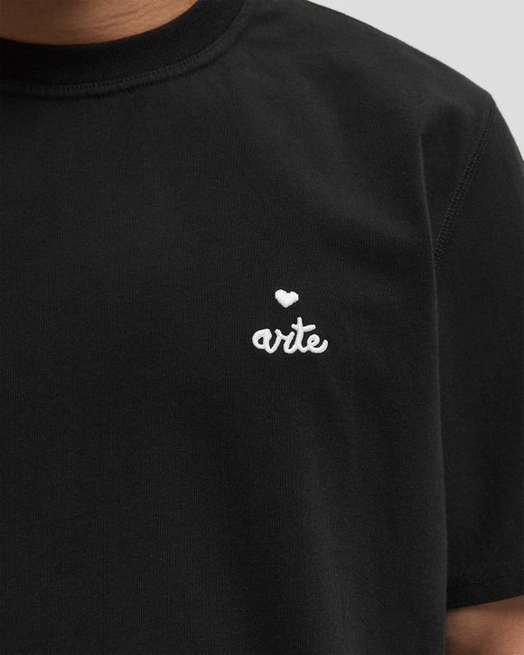 Tシャツ・カットソー Arte Antwerp SMALL HEART AND LOGO T-SHIRT (SS25 112T BLACK) Arte Antwerp Small heart and logo t-shirt Black | BSTN Store