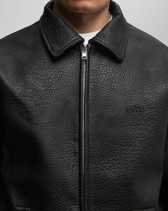 Reversible leather jacket