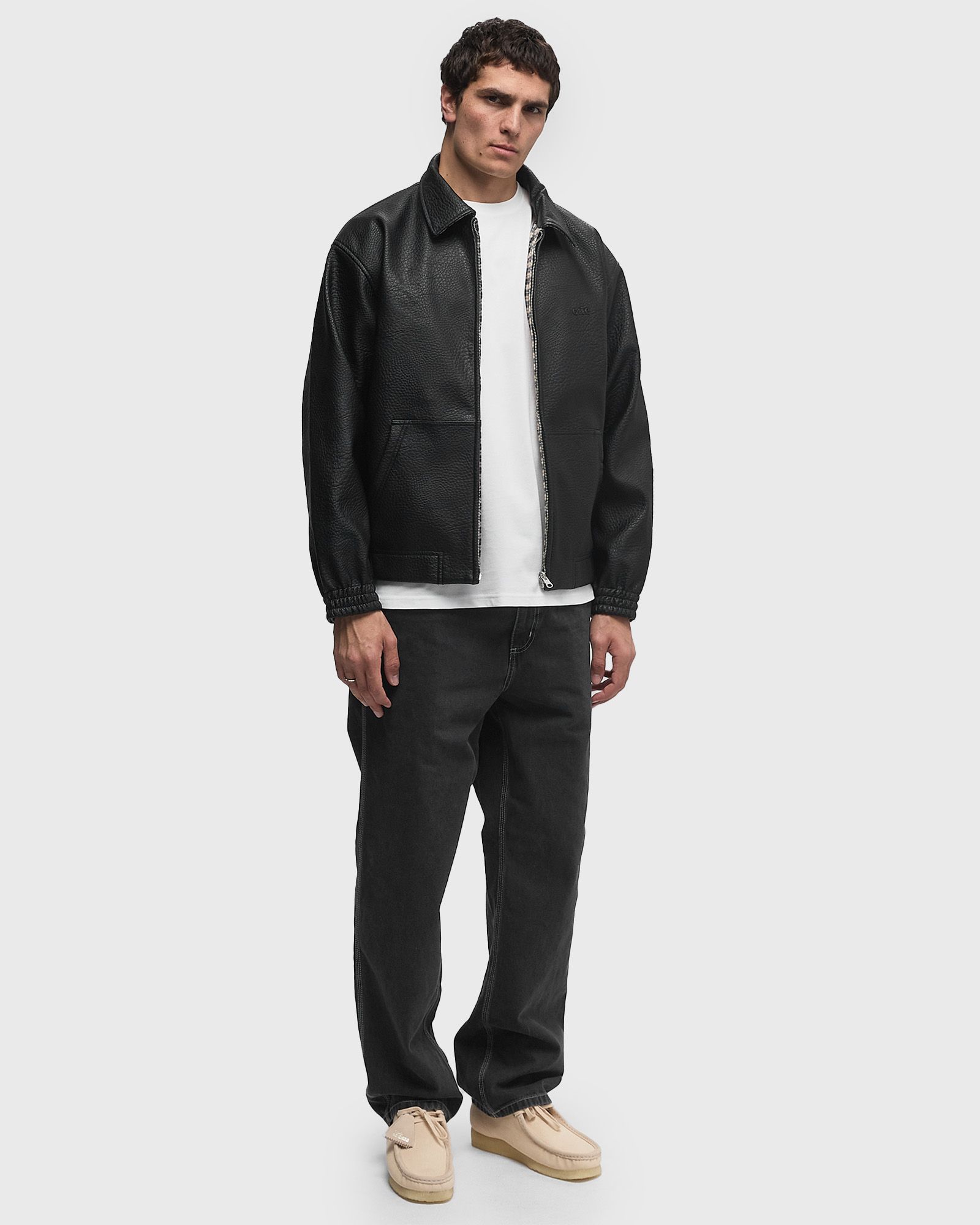 Reversible leather jacket