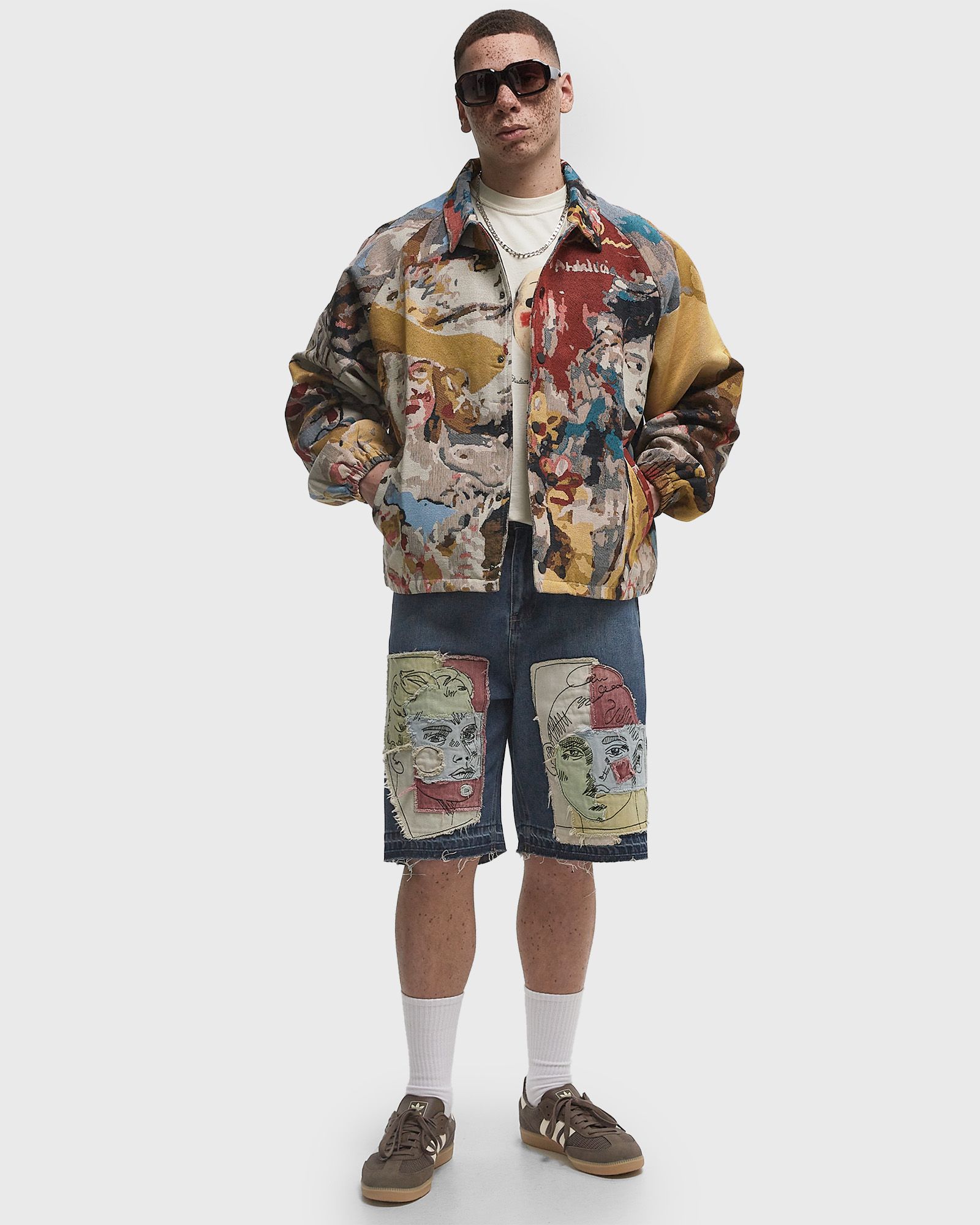 JAQUARDED PAINTINGS JACKET