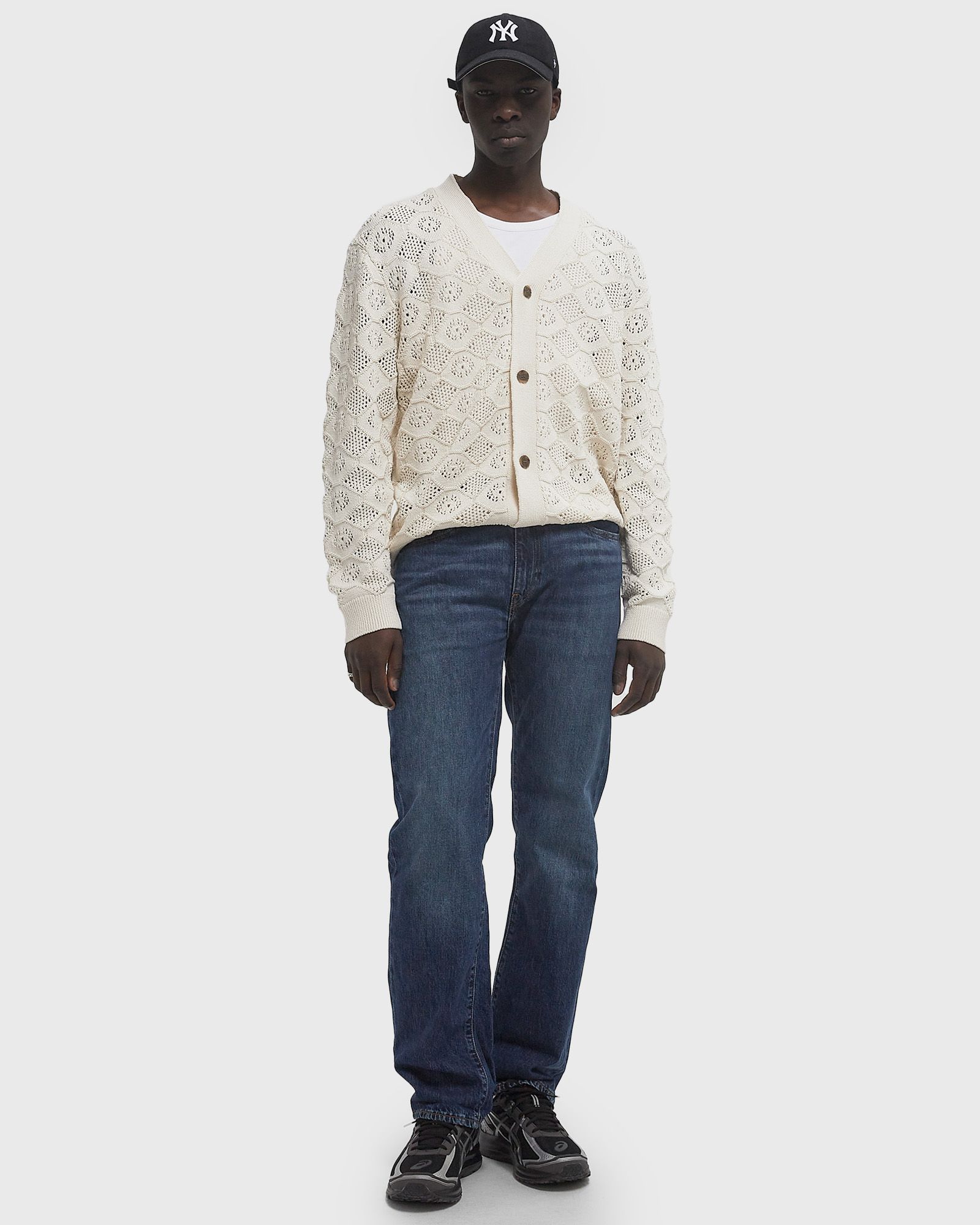 CROSBY CARDIGAN TAPE YARN POINTELLE