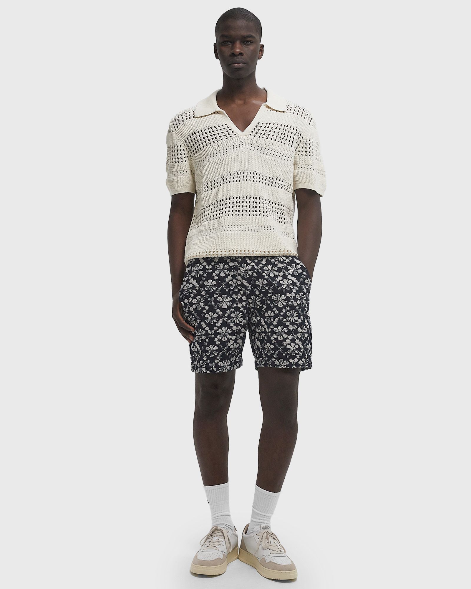 SIENA POLO STRIPE OPEN KNIT