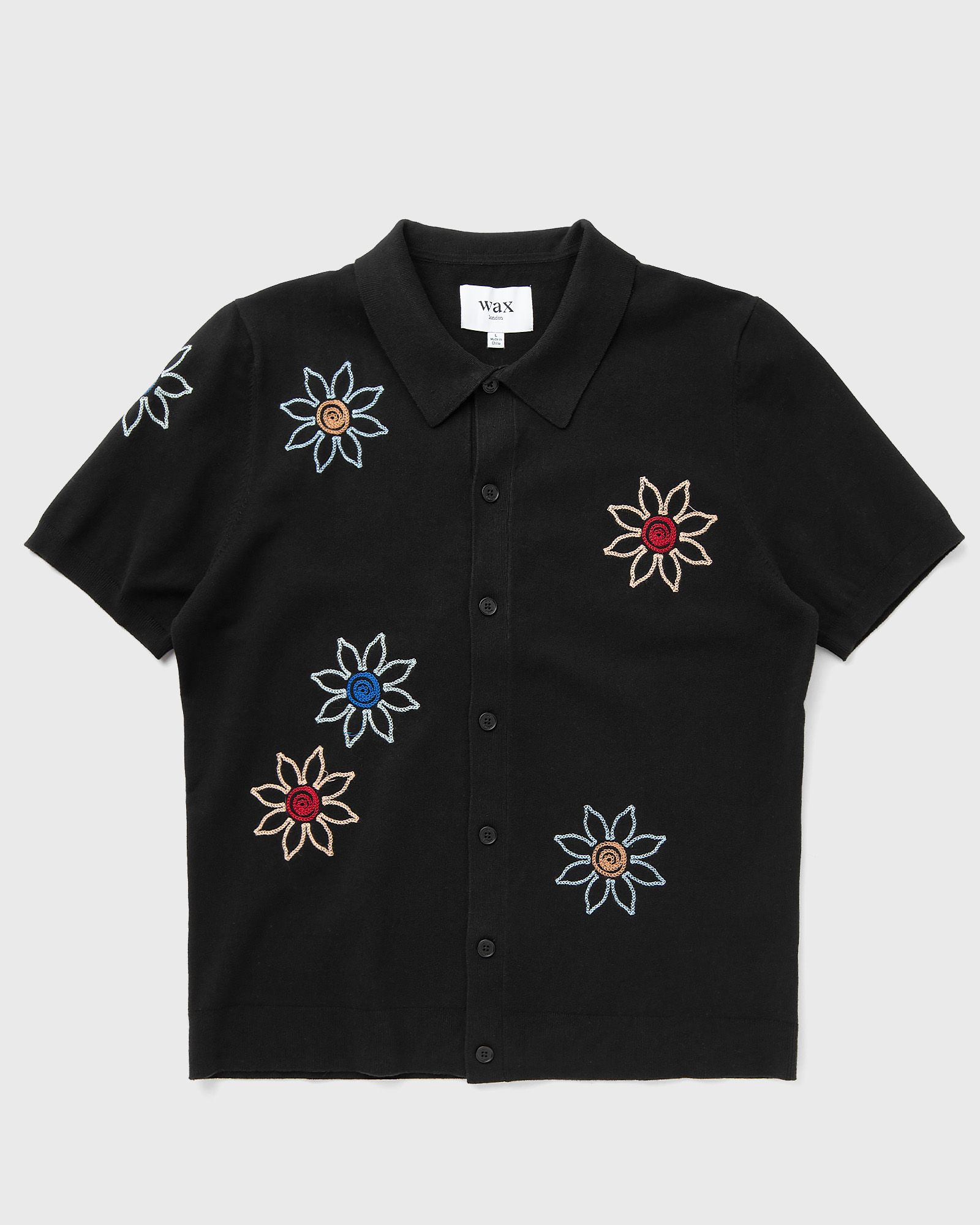 TELLARO SS SHIRT FLORAL EMBROIDERY
