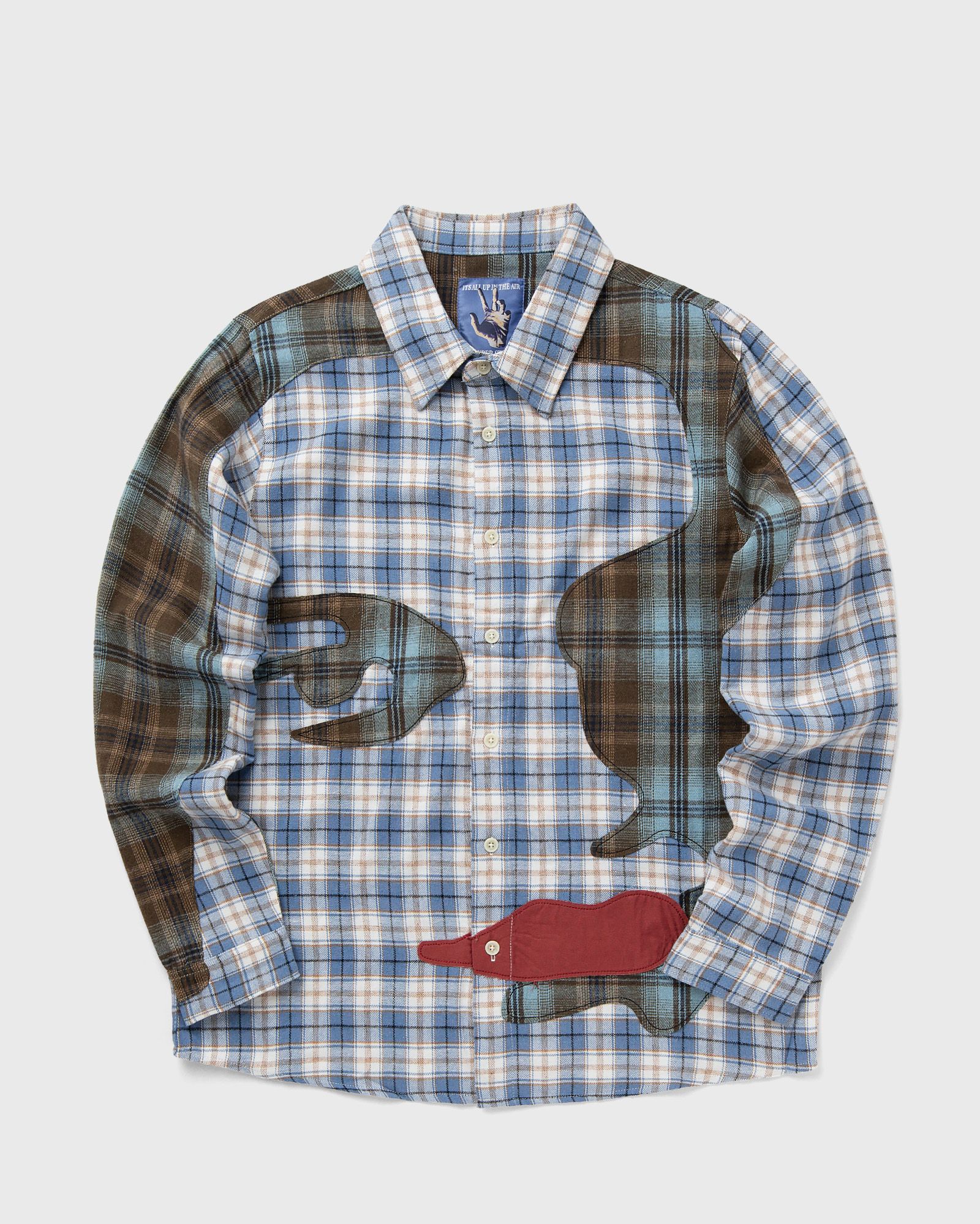 PATCHWORK FACE FLANNEL SHIRT