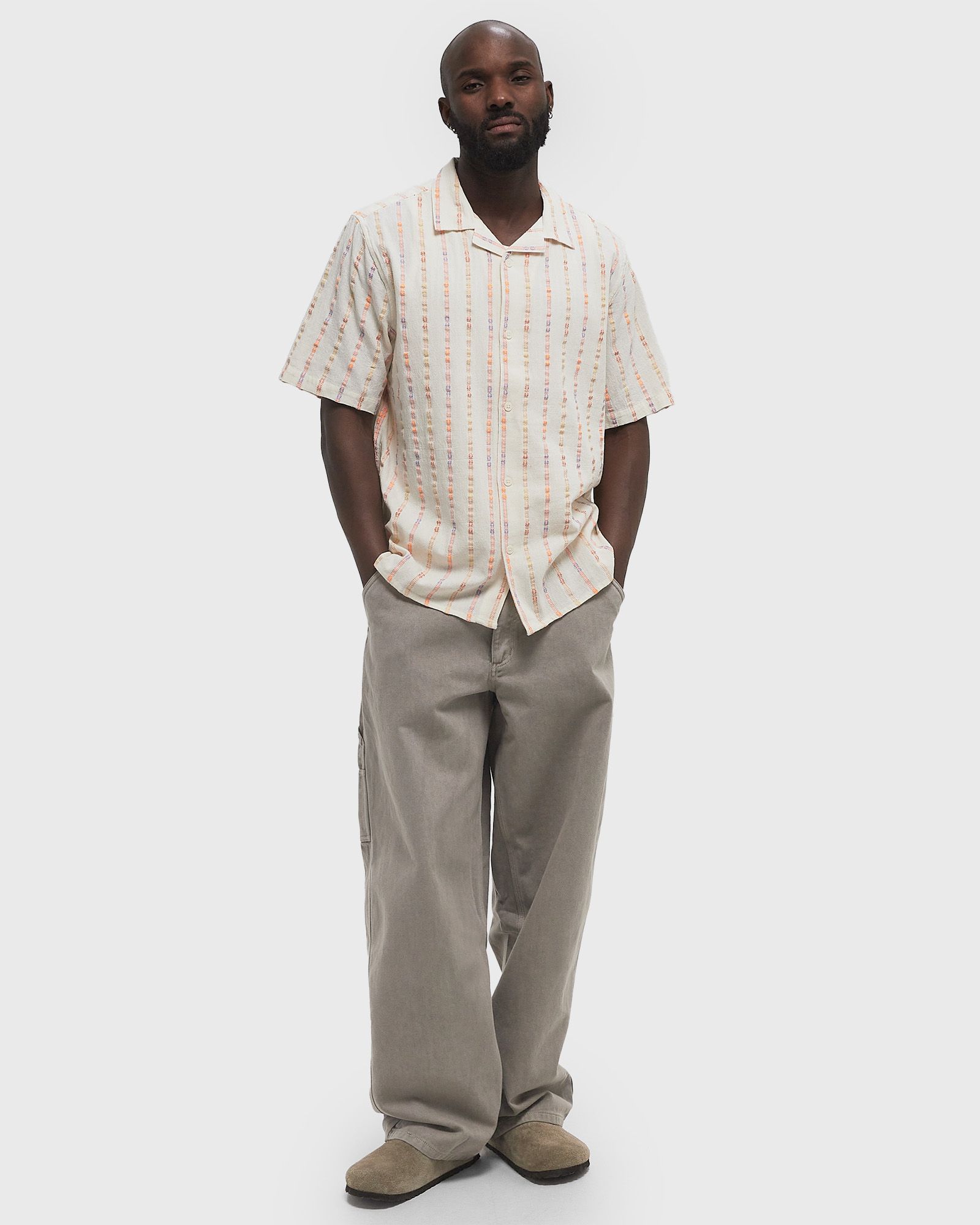 DIDCOT SS SHIRT MULTI LOOM STRIPE