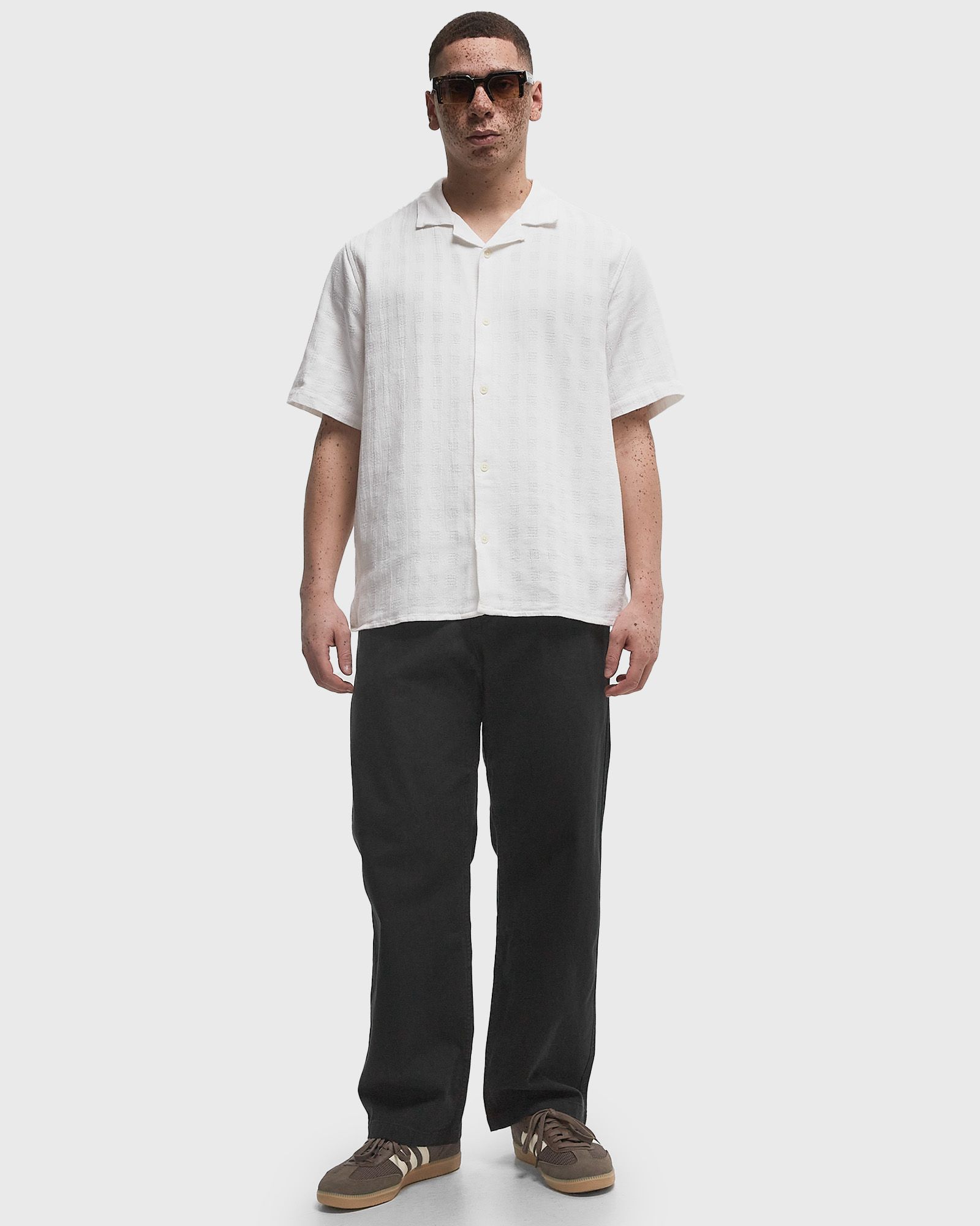DIDCOT SS SHIRT OPEN WEAVE GRID