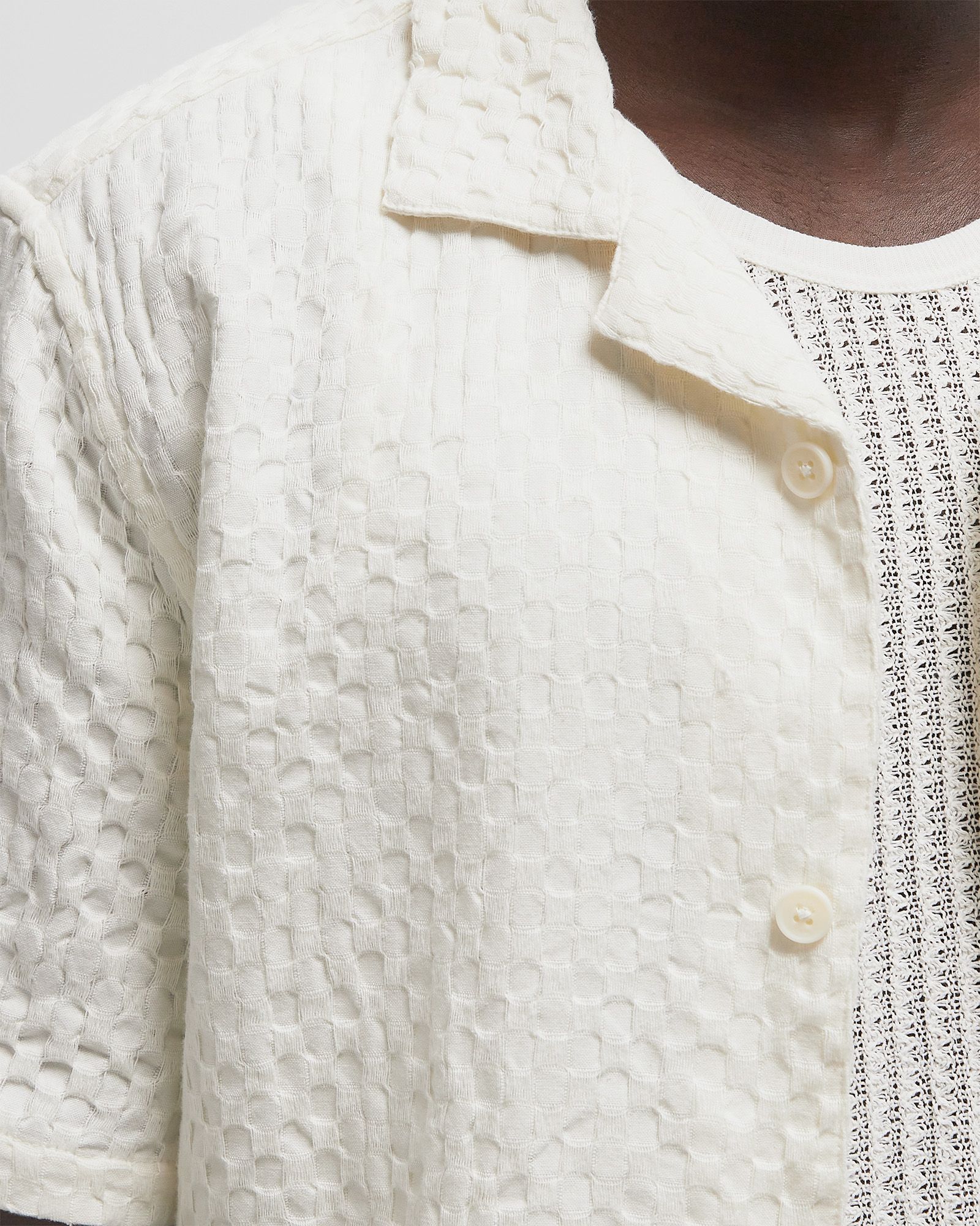 LIDO SS SHIRT BOX DOBBY