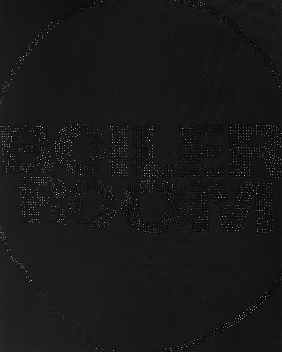 BLACK RHINESTONE ON STONE WASH