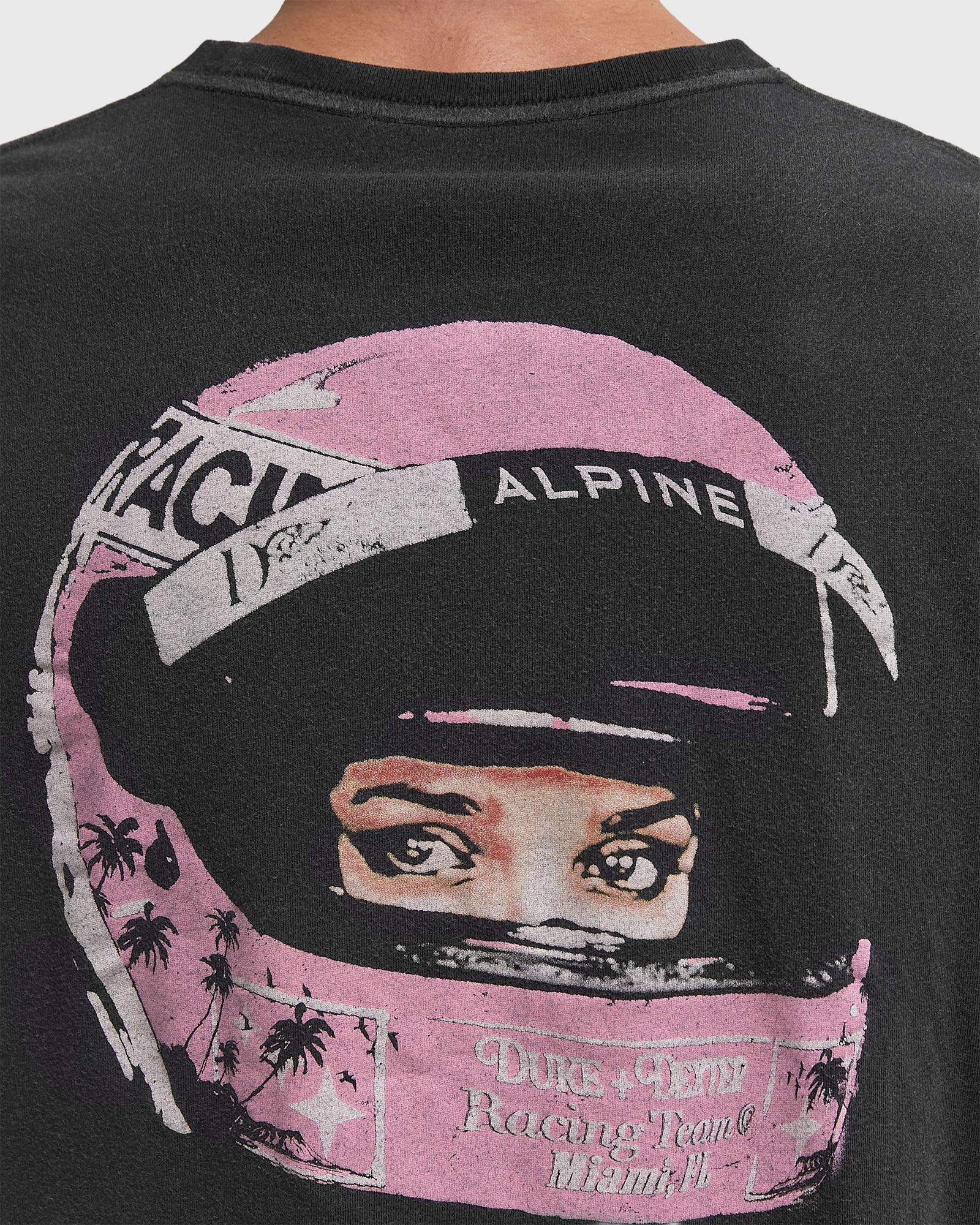 Alpine Formula One Team Helmet Black T-Shirt