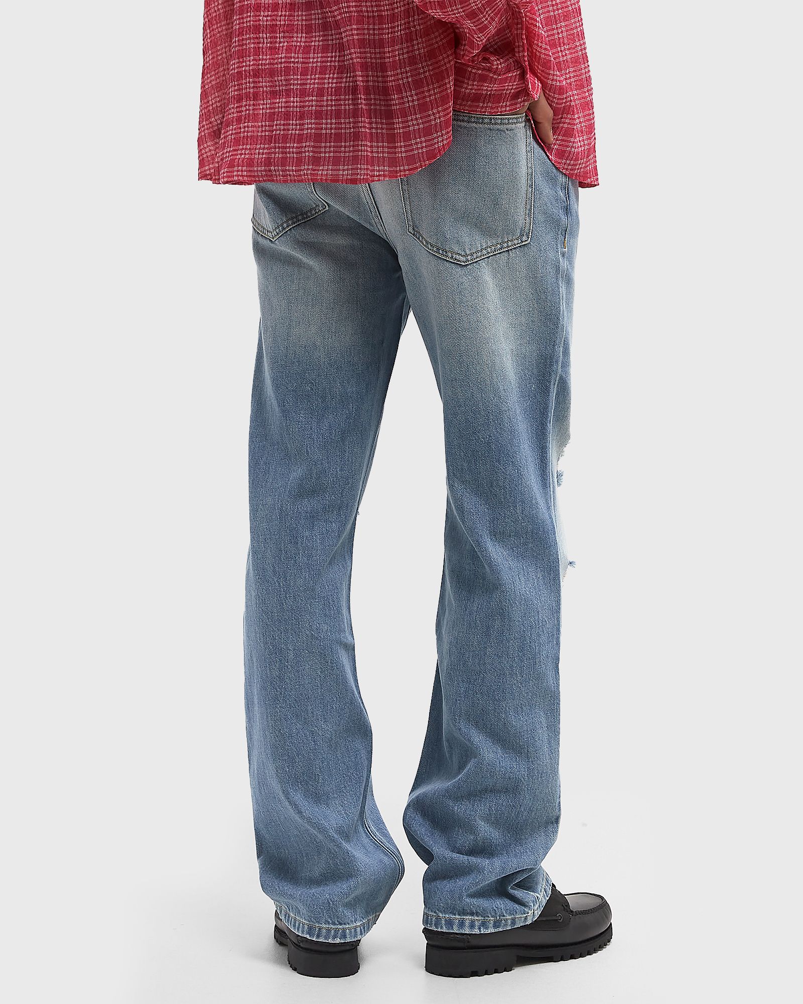 DISTRESSED FRONT JEANS