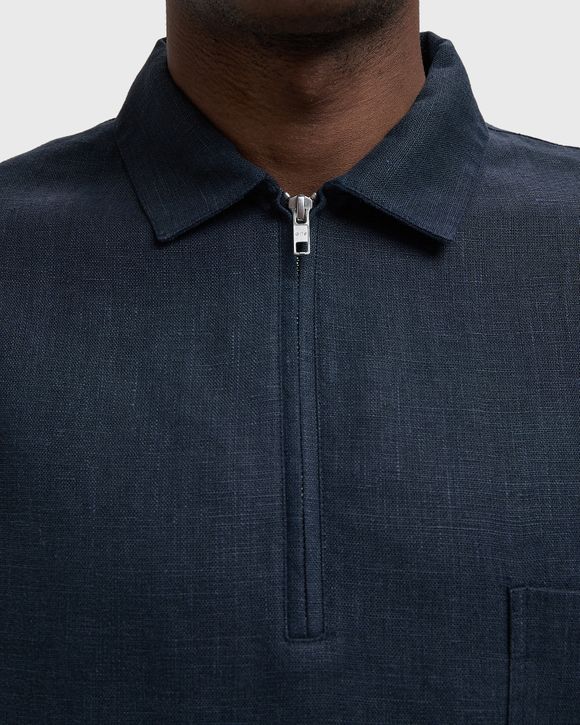 Linen Quarter Zip Pullover