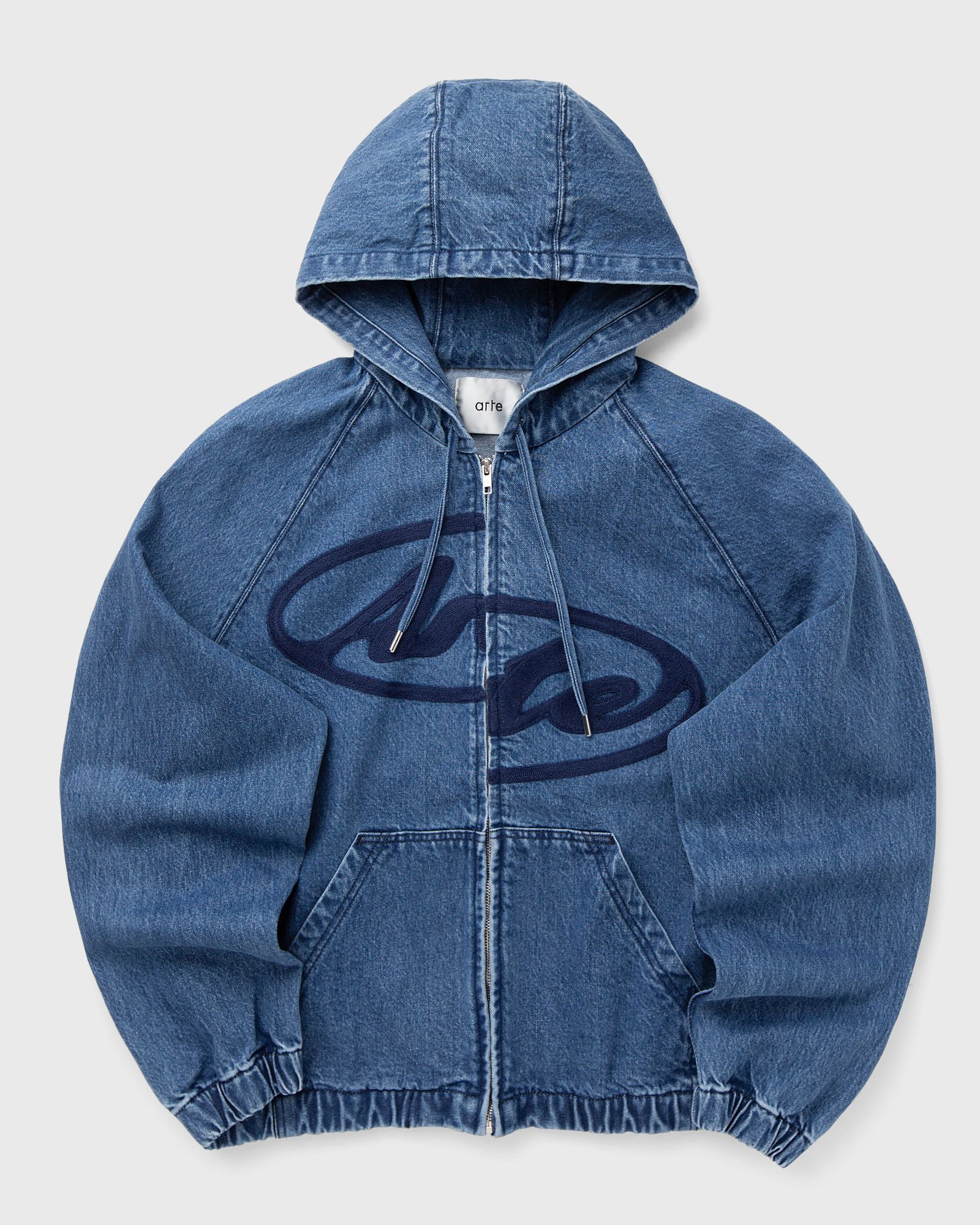 Split Logo denim Hood Jacket